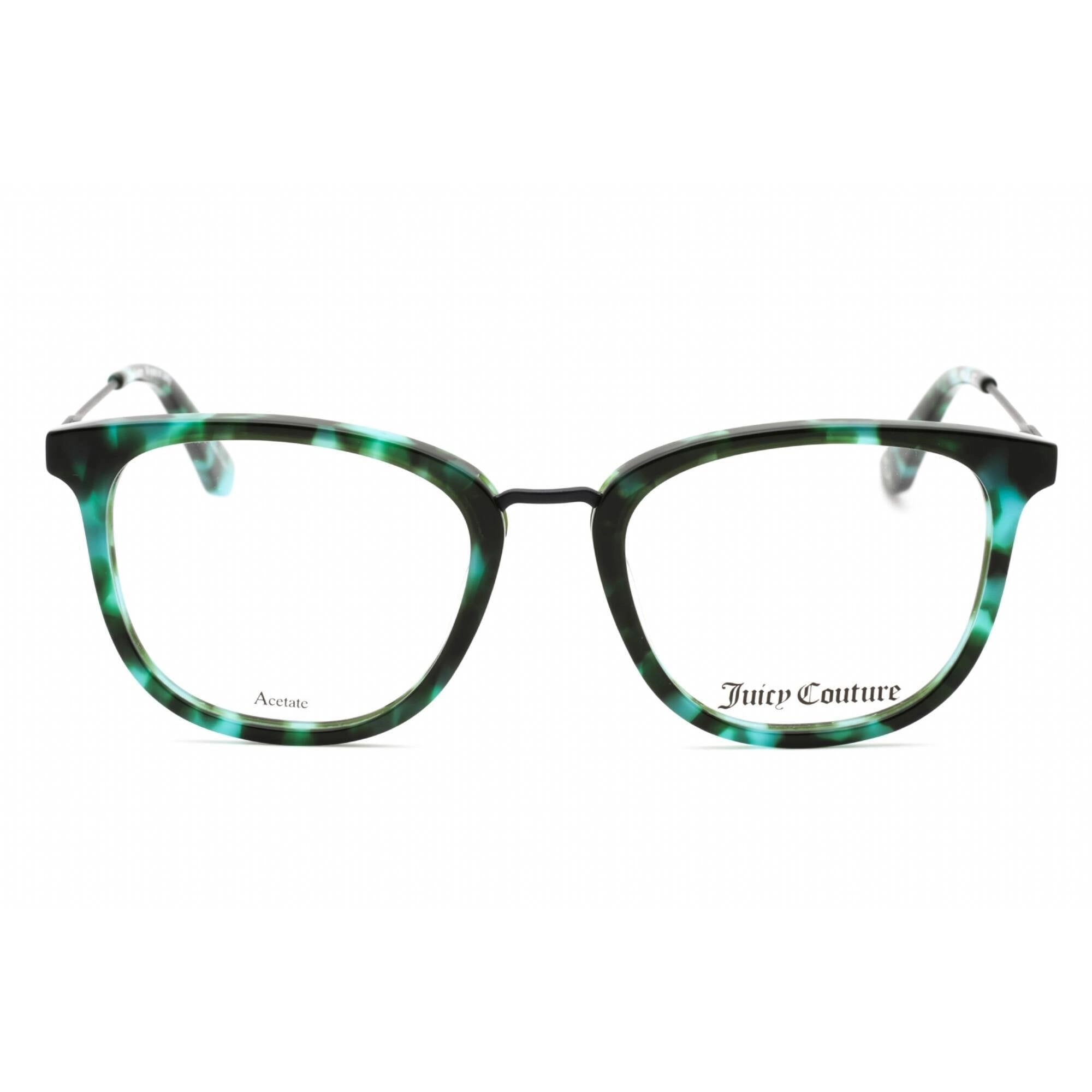 Juicy Couture Women's Eyeglasses - Green Havana Cat Eye Plastic Frame | JU 219 0XGW 00