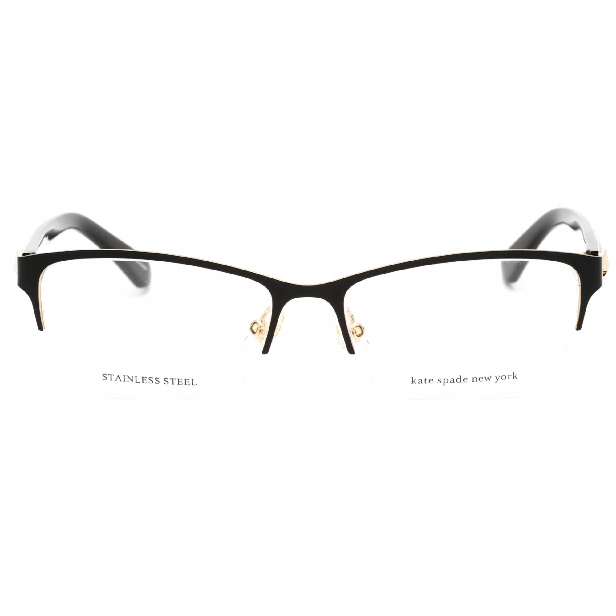 Kate Spade Women's Eyeglasses - Black Rectangular Frame Clear Demo Lens | Marnie 807