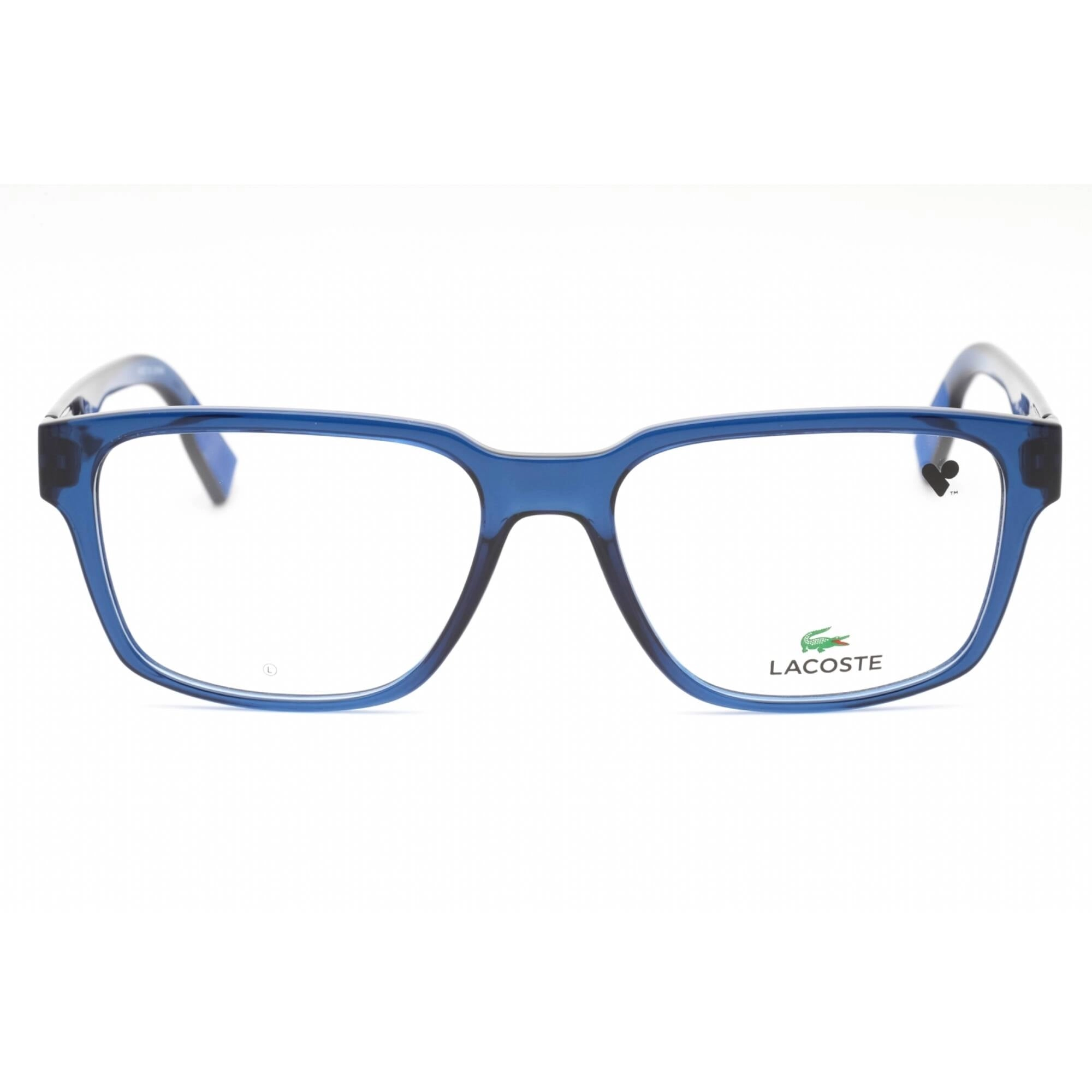 Lacoste Men's Eyeglasses - Blue Plastic Rectangular Shape Full Rim Frame | L2927 400