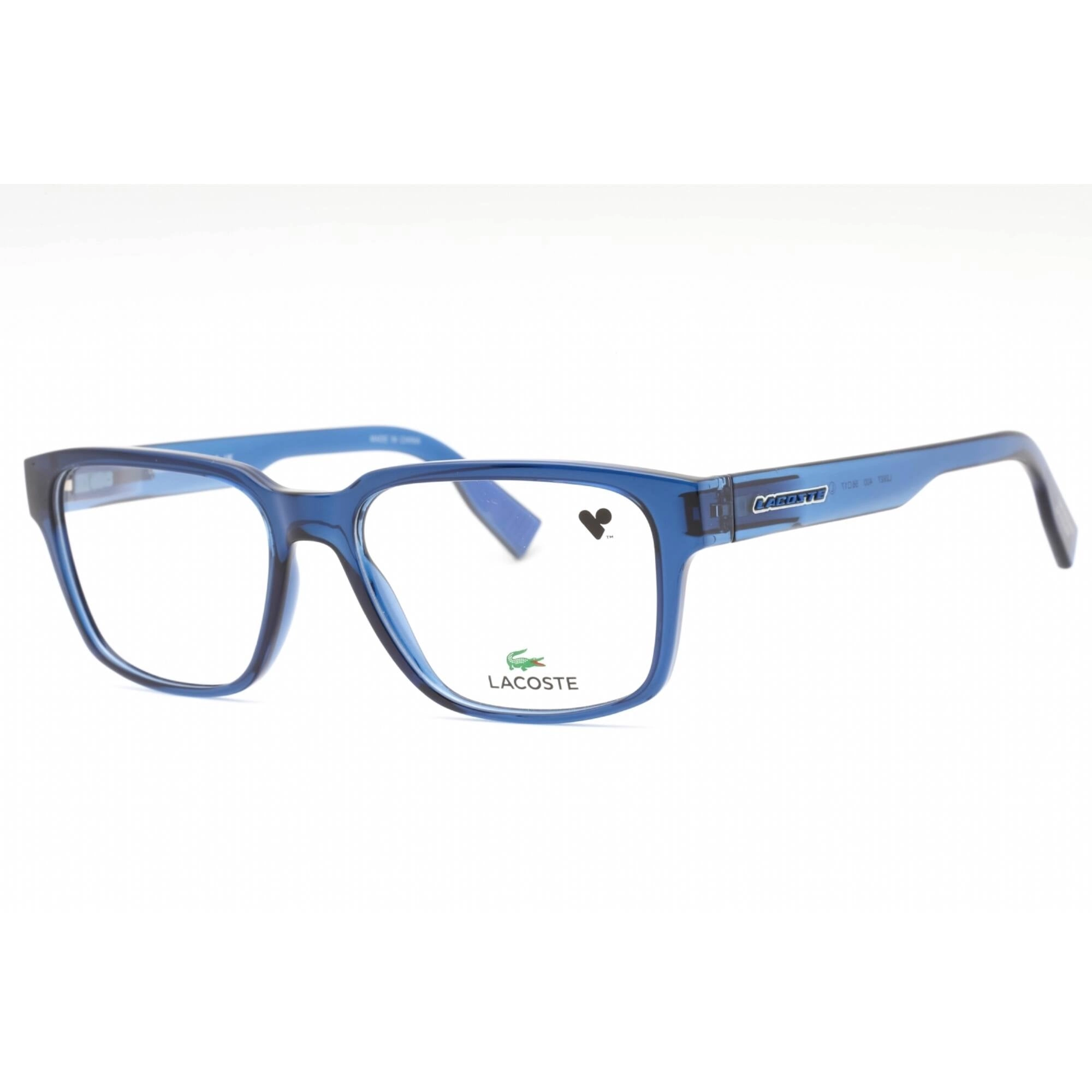Lacoste Men's Eyeglasses - Blue Plastic Rectangular Shape Full Rim Frame | L2927 400