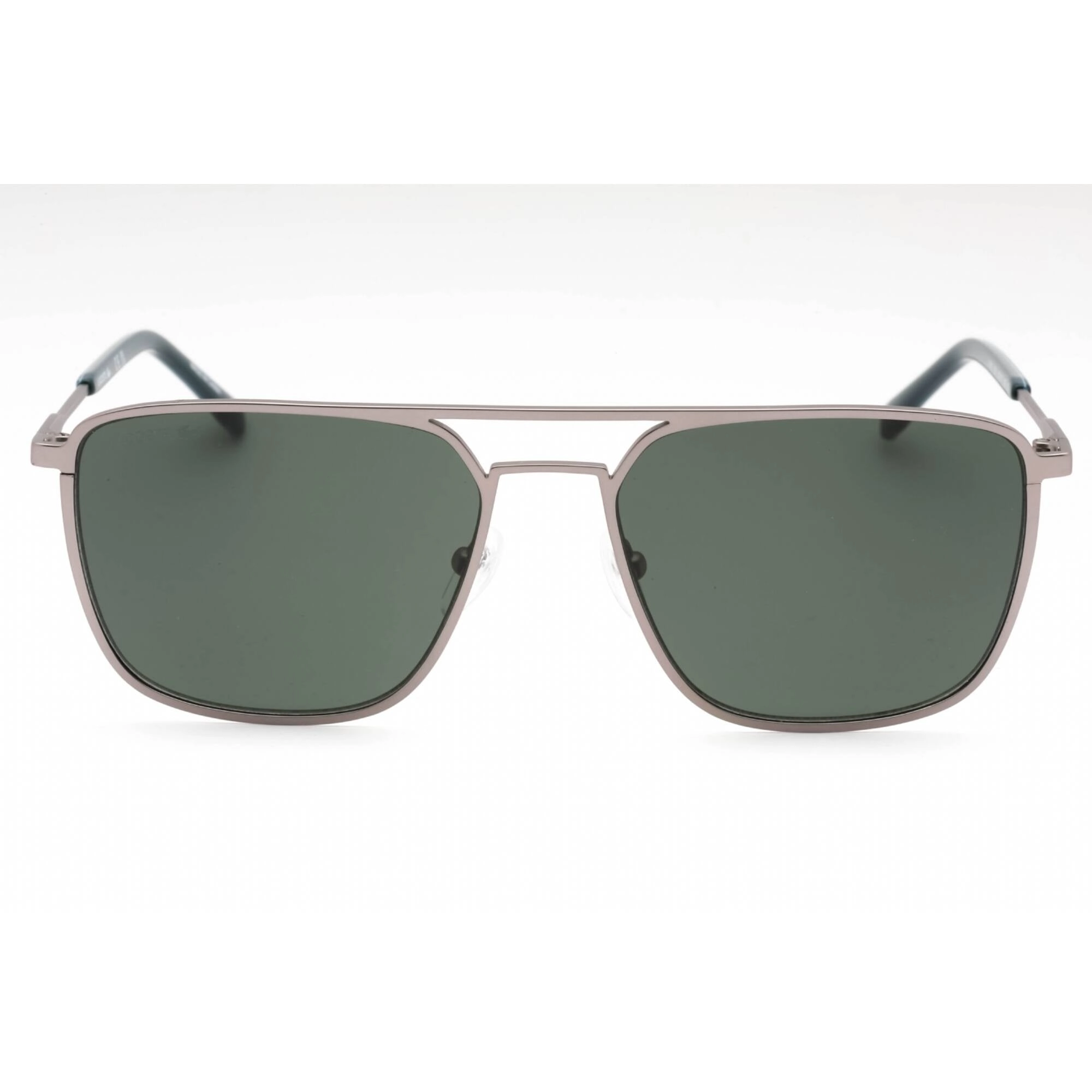 Lacoste Men's Sunglasses - Matte Grey Metal Square Full Rim 57mm Frame | L194S 035