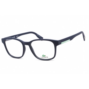 Lacoste Women's Eyeglasses - Full Rim Matte Blue Plastic Rectangular Frame | L2914 401