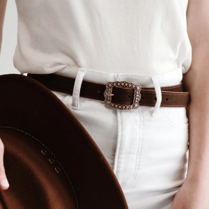 Lennon Suede Belt - 1"