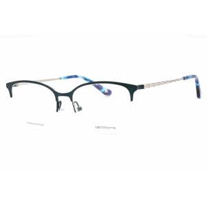 Liz Claiborne Women's Eyeglasses - Matte Teal Metal Cat Eye Frame | L 677 0PYW 00