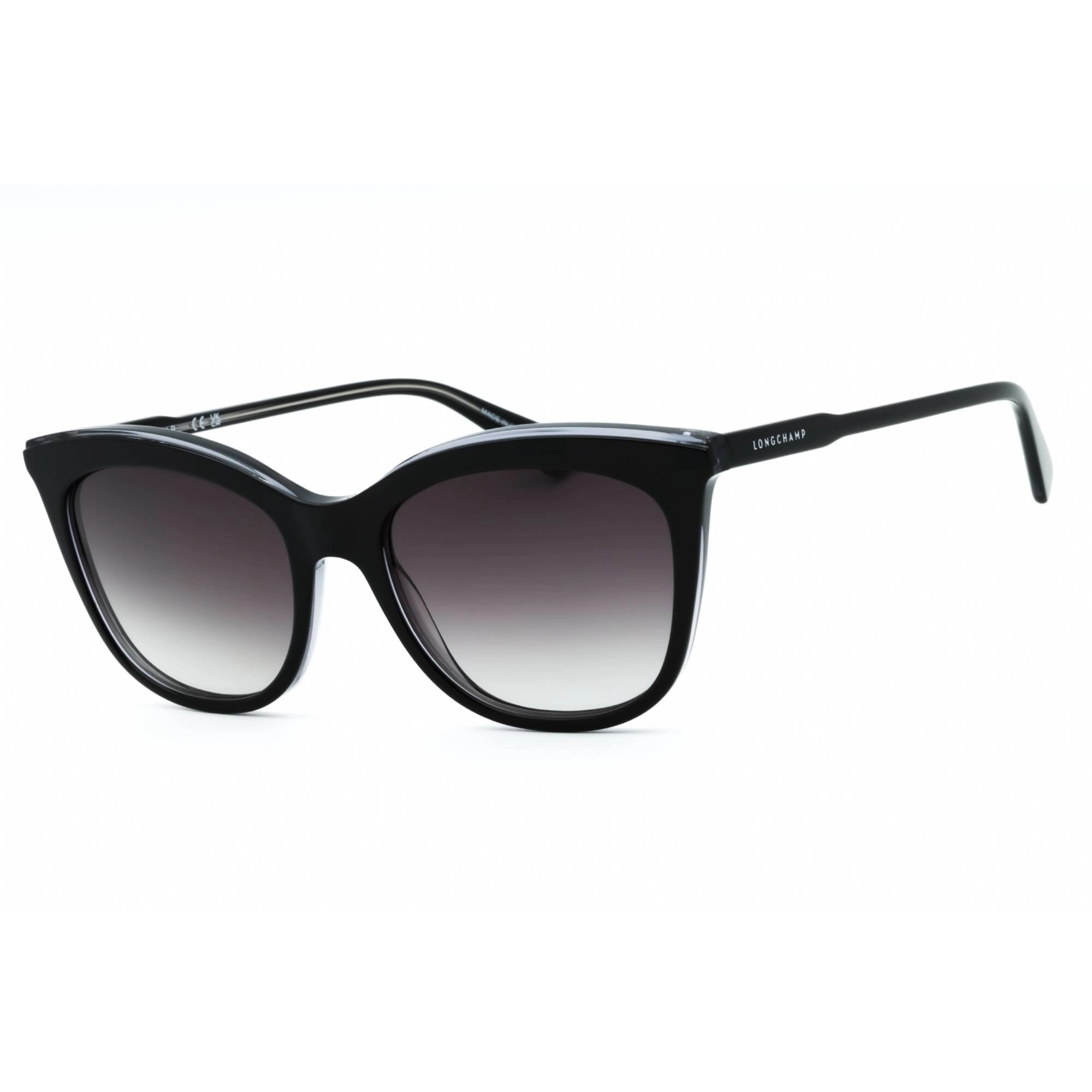 Longchamp Women's Sunglasses - Black Acetate Full Rim Cat Eye Shape Frame| LO738S 018