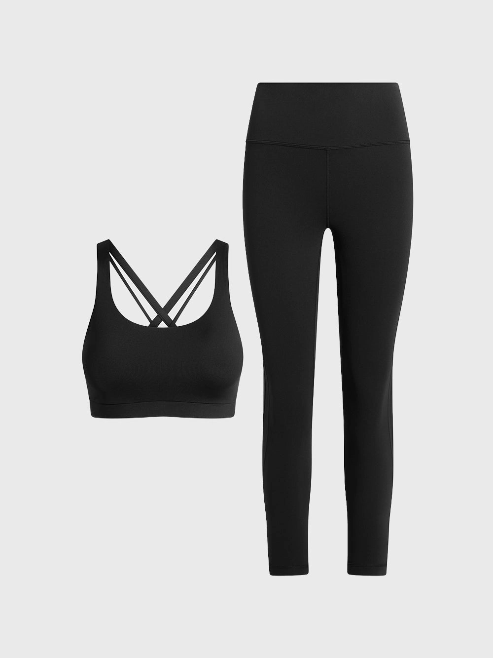LULULEMON MESH LEGGING AND BRA SET