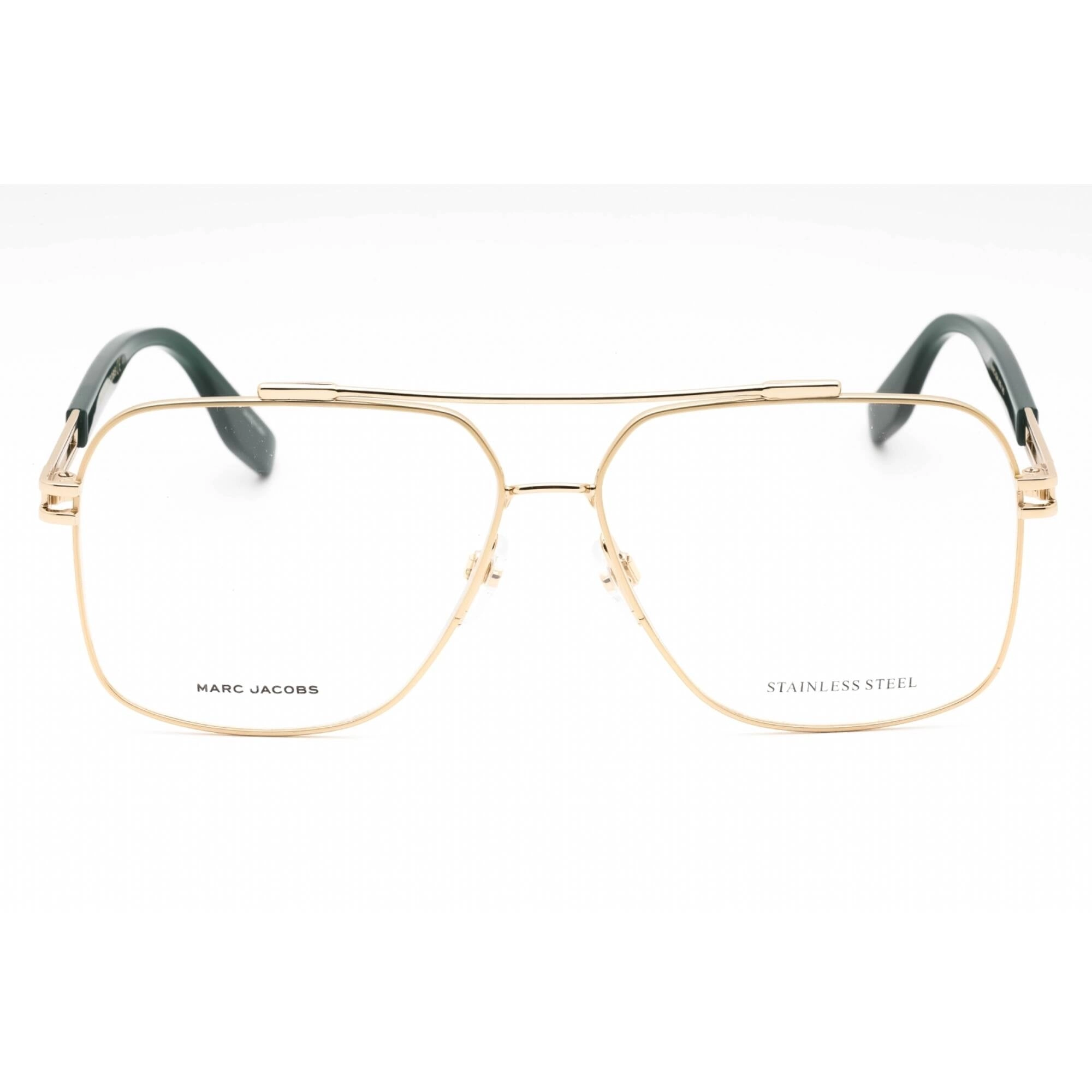 Marc Jacobs Men's Eyeglasses - Gold Metal Aviator Frame Clear Lens | MARC 634 J5G