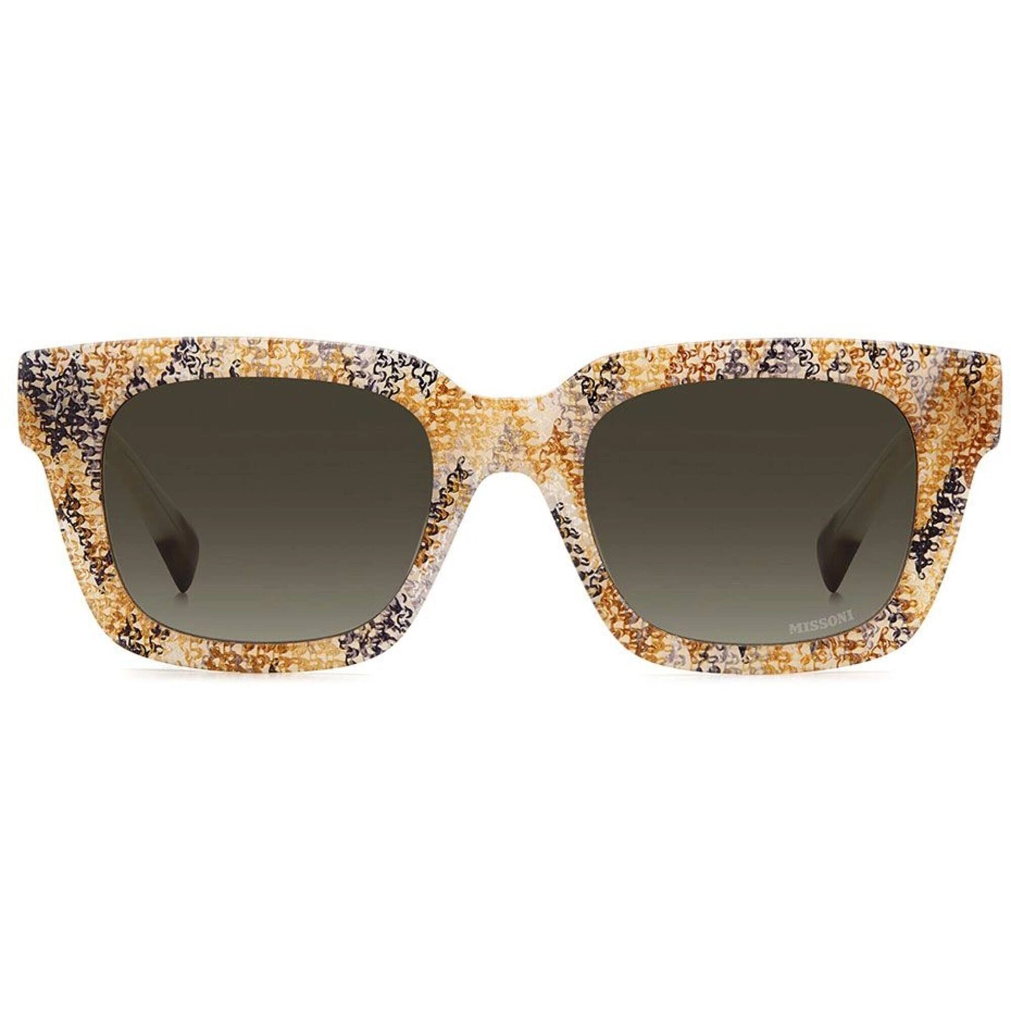 Missoni Women's Sunglasses - Beige Pattern Acetate Rectangular | MIS 0103/S 0Z9K HA