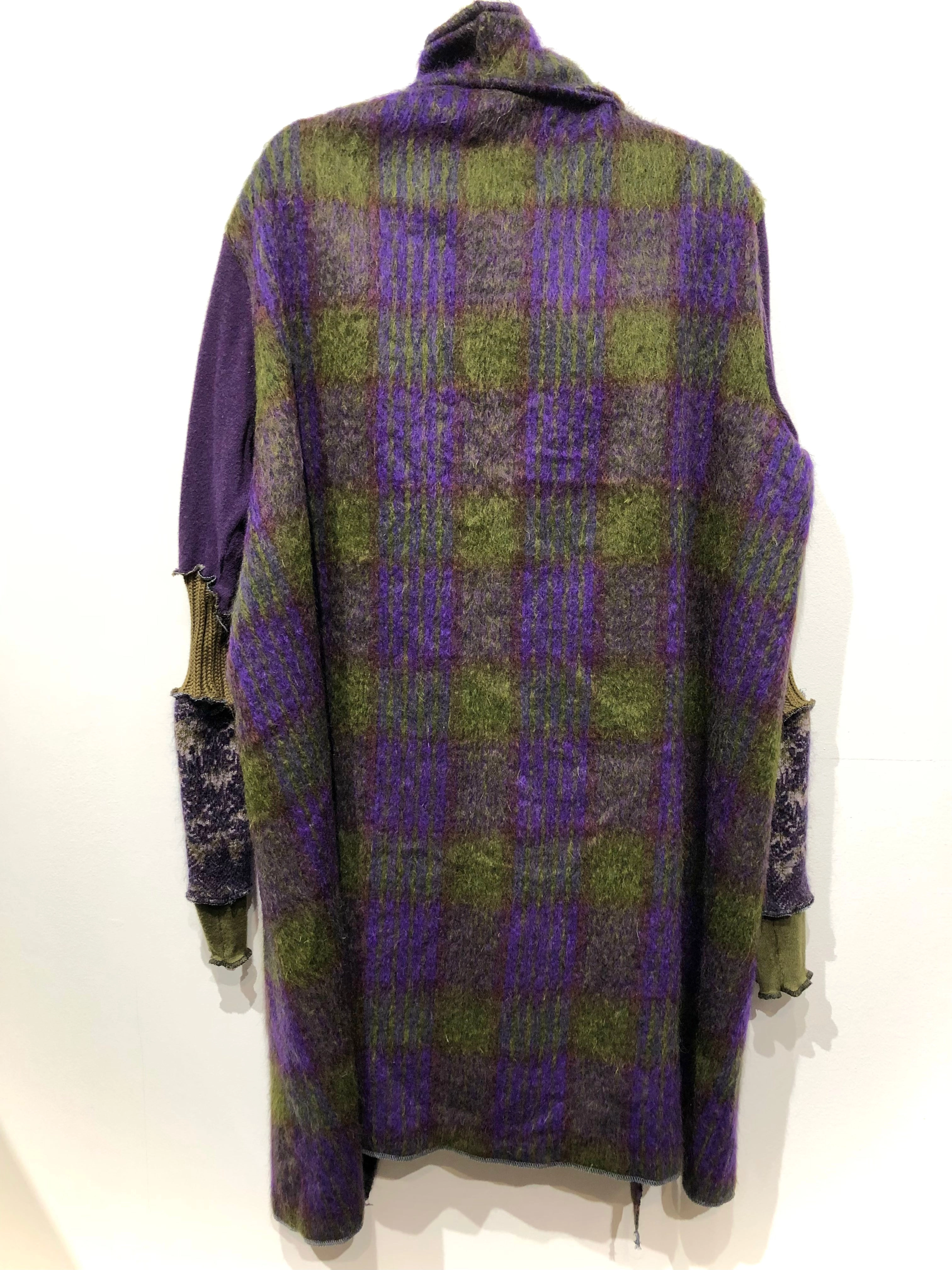 Mohair Wool Wrap Coat