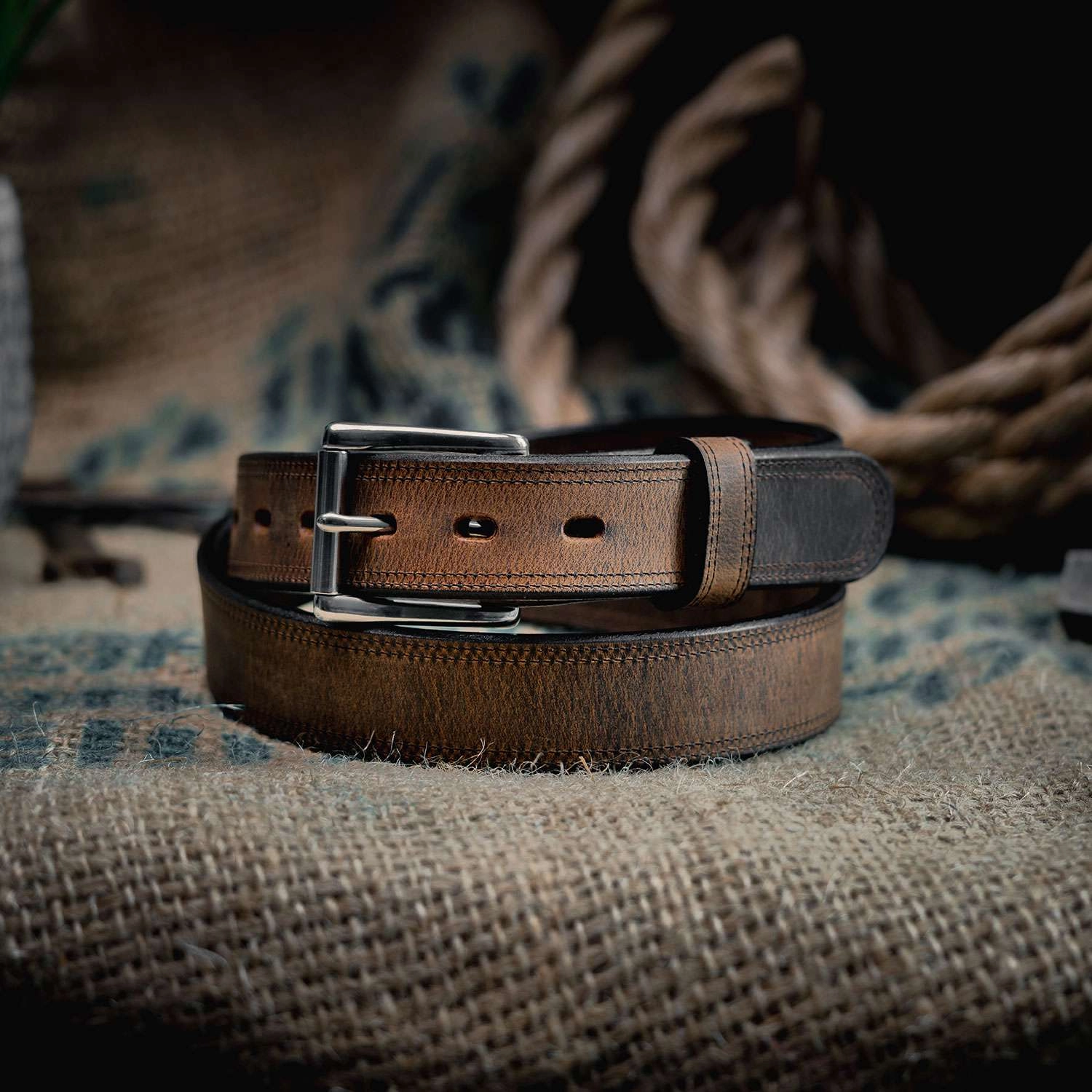 Montana Bison Belt - 1.5" - Double Layer