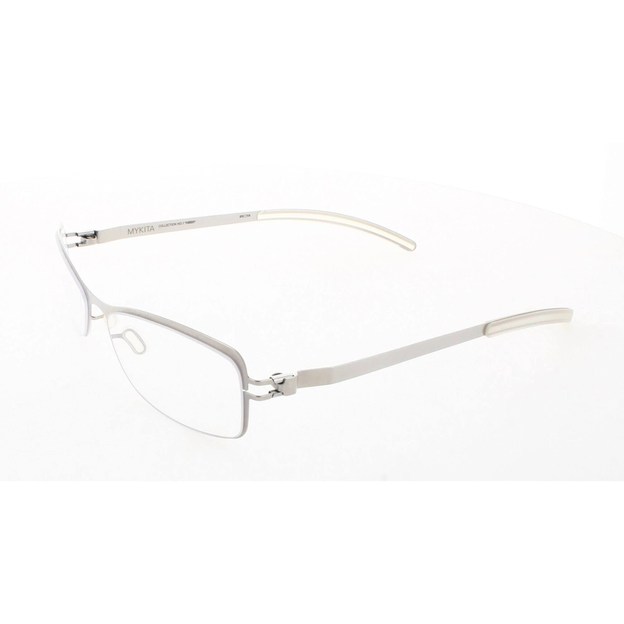 Mykita Unisex Eyeglasses - Pearl Metal Rectangular Shape Frame | NO1-HEIDI-PEARL 009