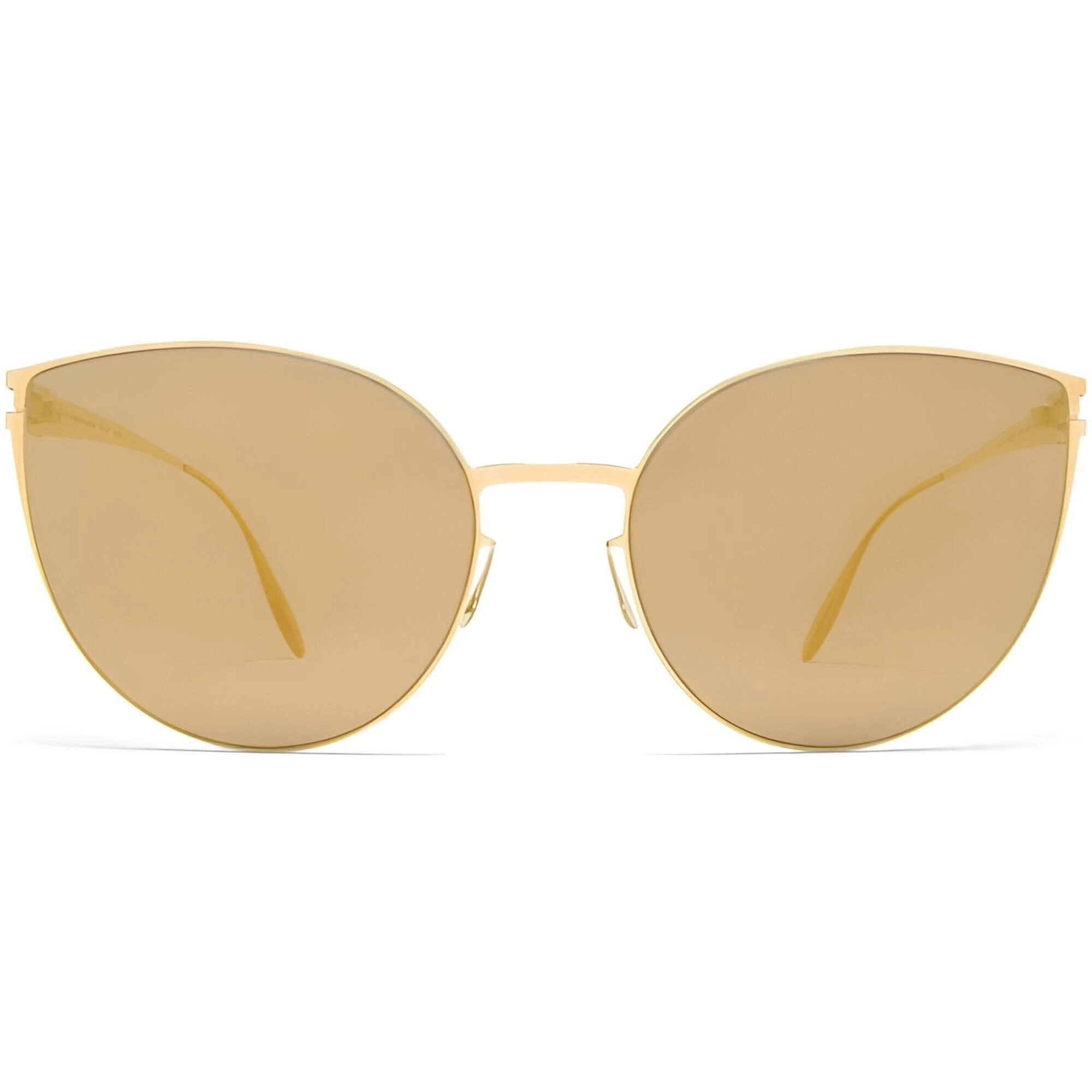 Mykita Women's Sunglasses - Butterfly Frame Gold Flash Lens | BEVERLY F9 F9_MMM_GD/F
