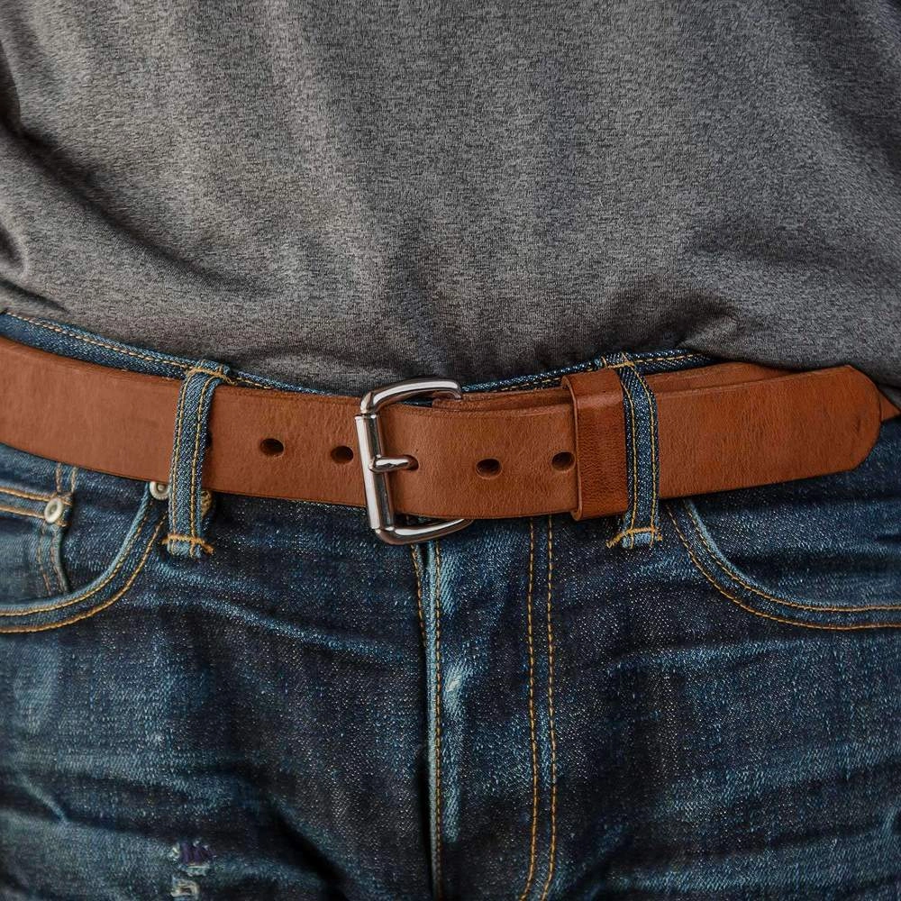 Old World Harness Leather Belt - 1.5"