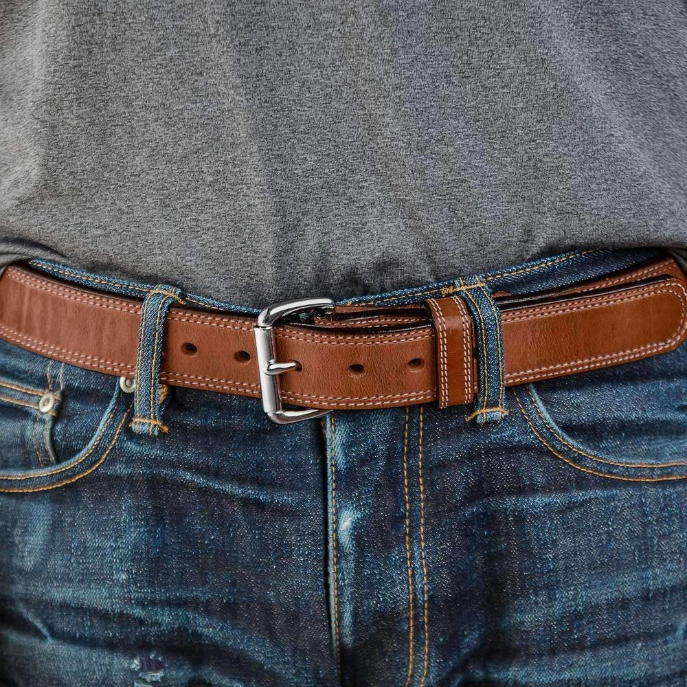 Old World Harness Leather Belt - 1.5"