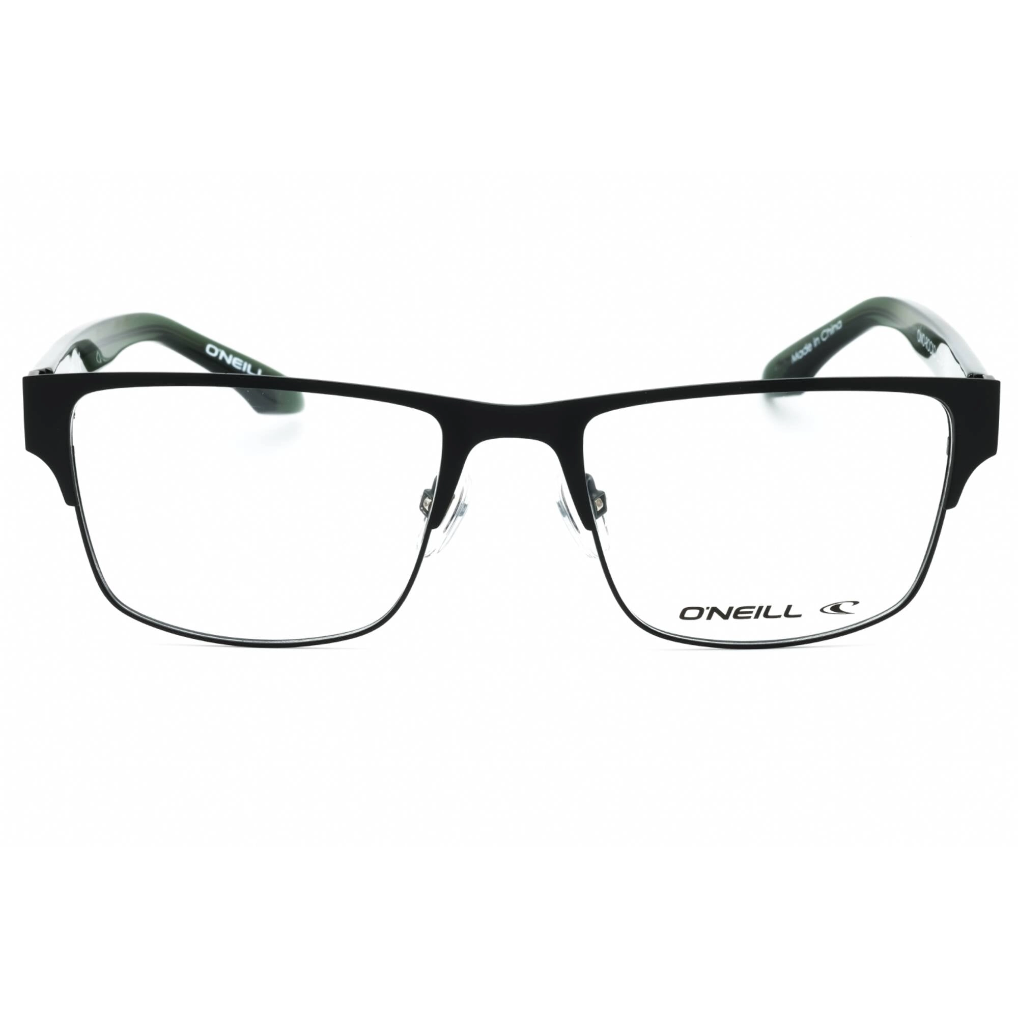 ONeill Men's Eyeglasses - Black/Green Metal Square Full Rim Frame | ONO-ROCKO 004