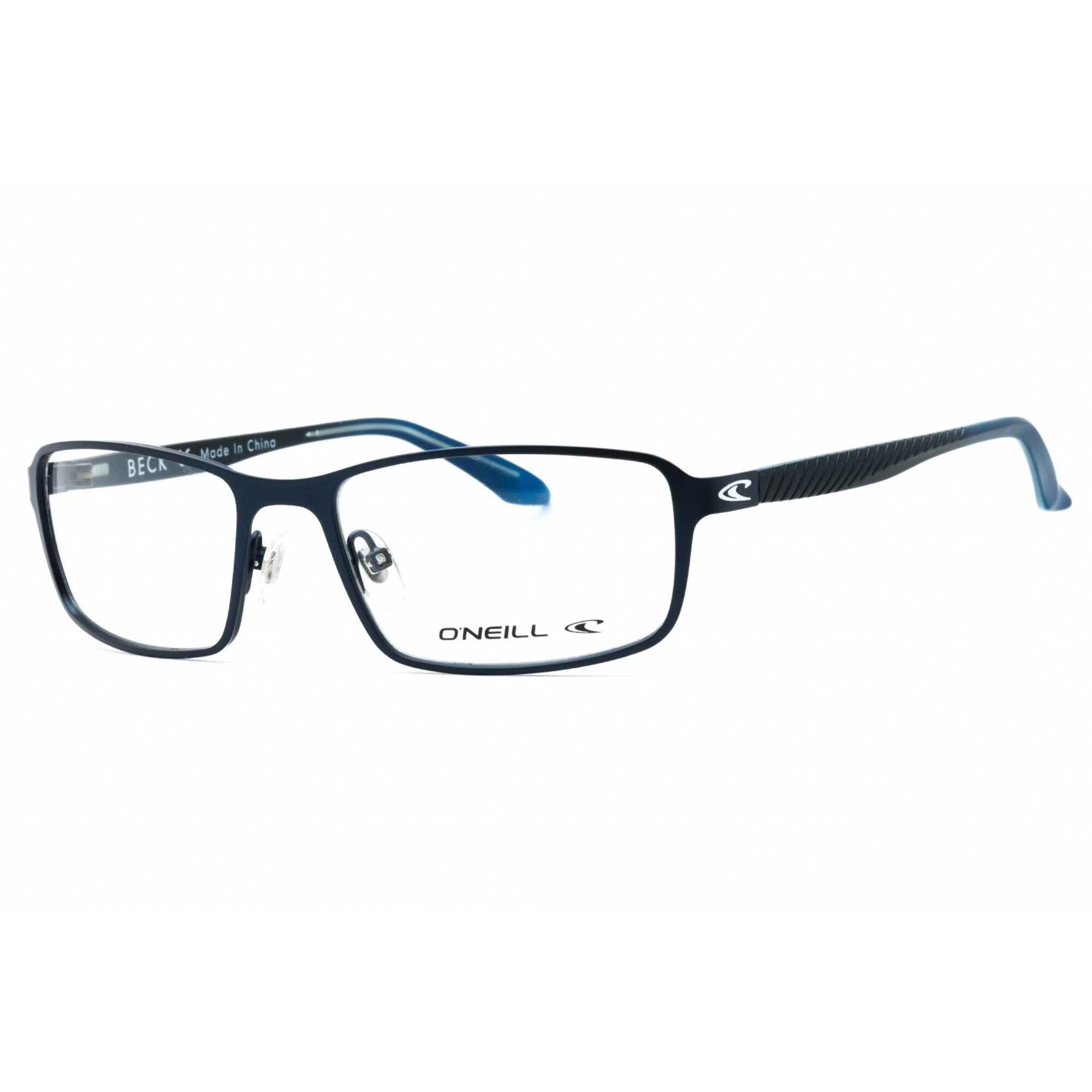 ONeill Men's Eyeglasses - Navy/Blue Metal Rectangular Full Rim Frame | ONO-BECK 006