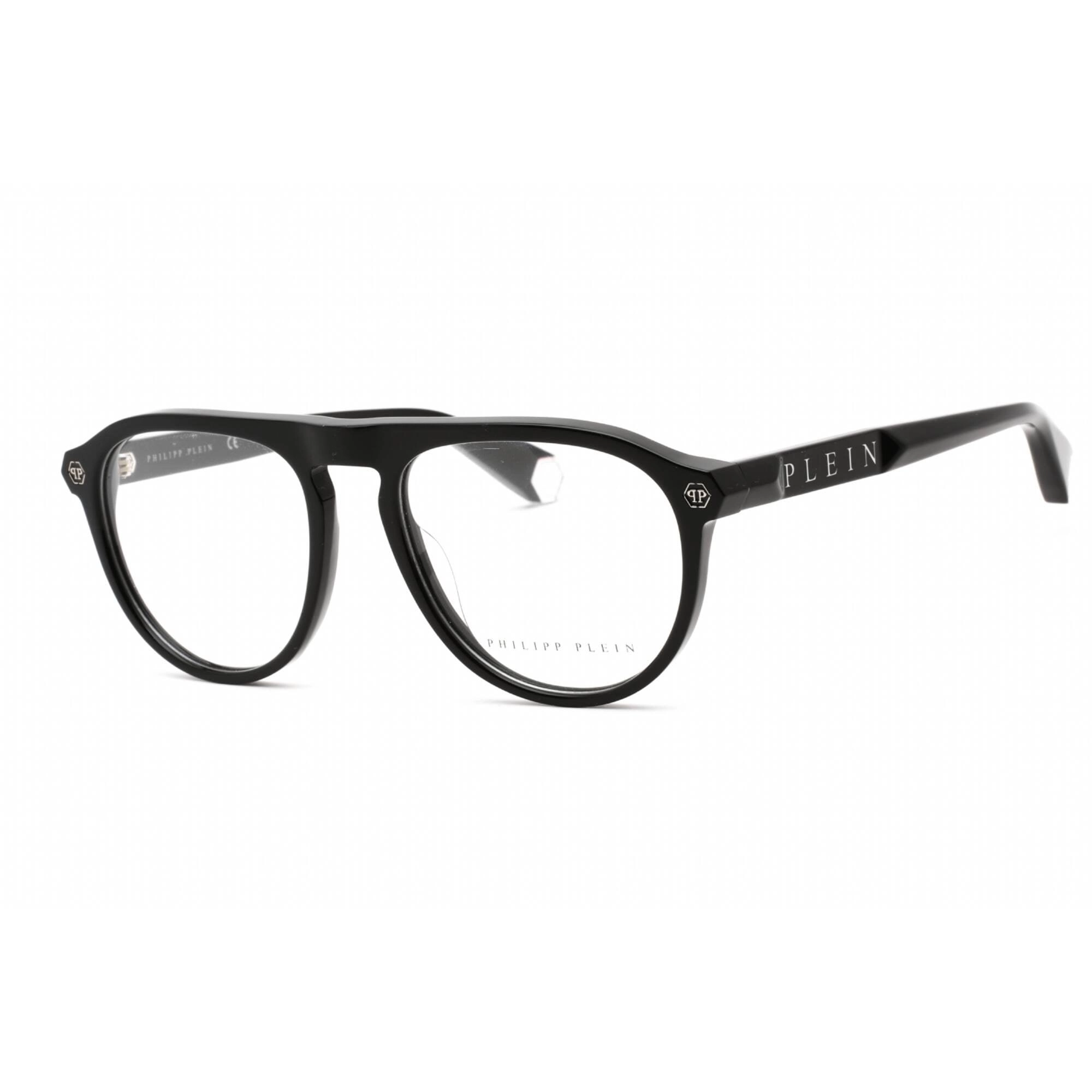 Philipp Plein Women's Eyeglasses - Full Rim Shiny Black Plastic Frame | VPP016M 0700