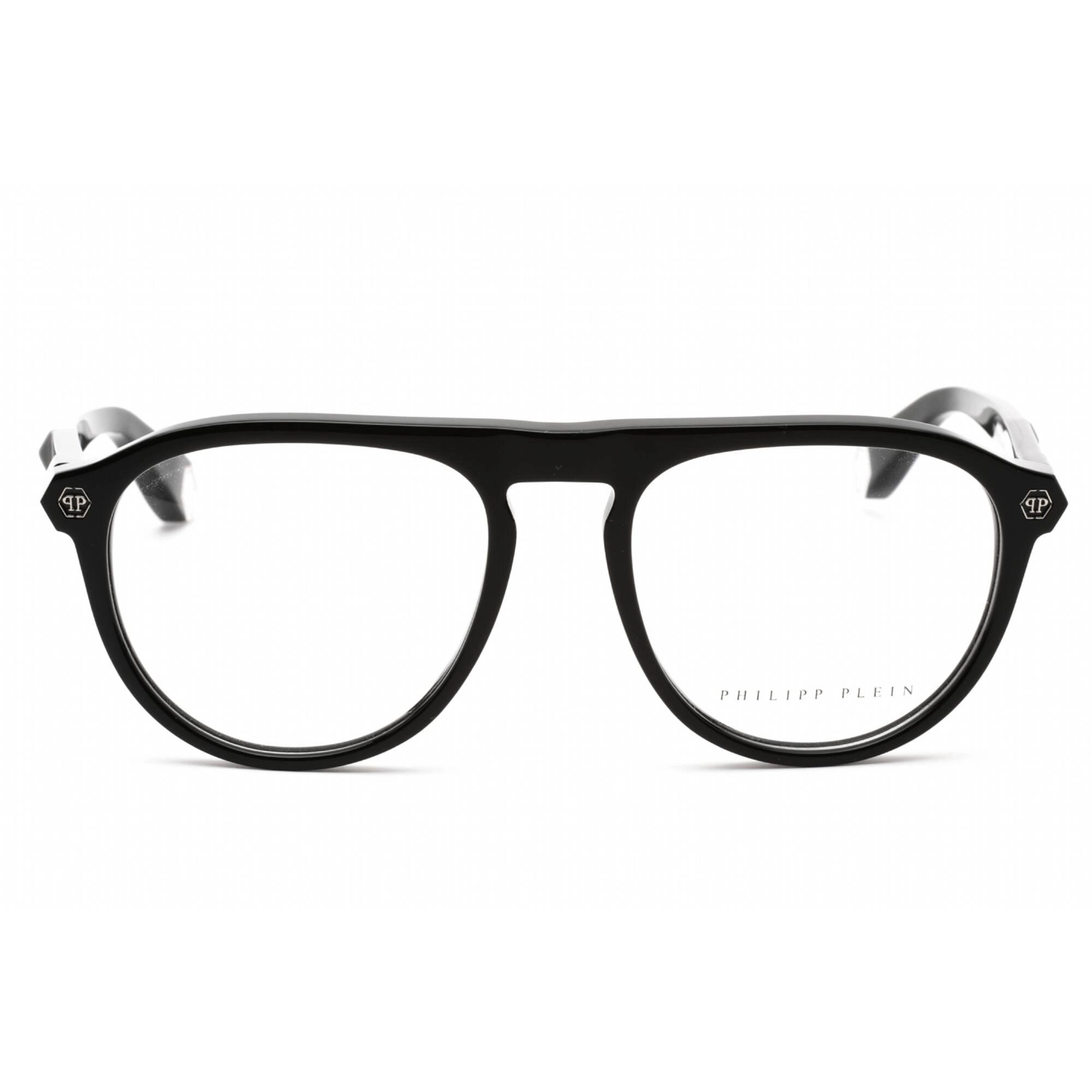 Philipp Plein Women's Eyeglasses - Full Rim Shiny Black Plastic Frame | VPP016M 0700
