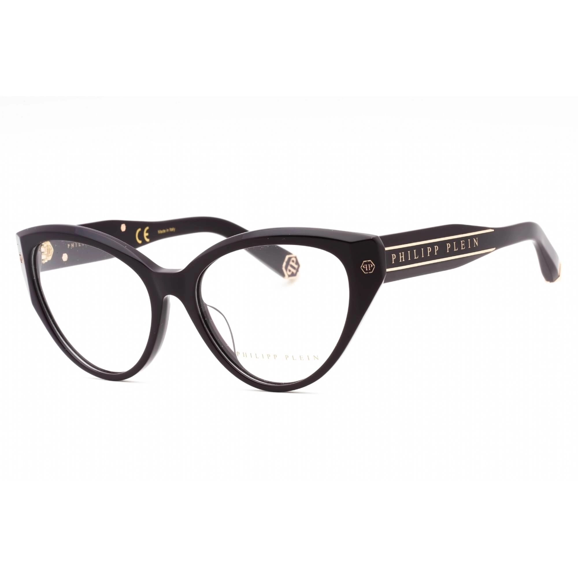 Philipp Plein Women's Eyeglasses - Shiny Purple Plastic Cat Eye Frame | VPP052M 09NU