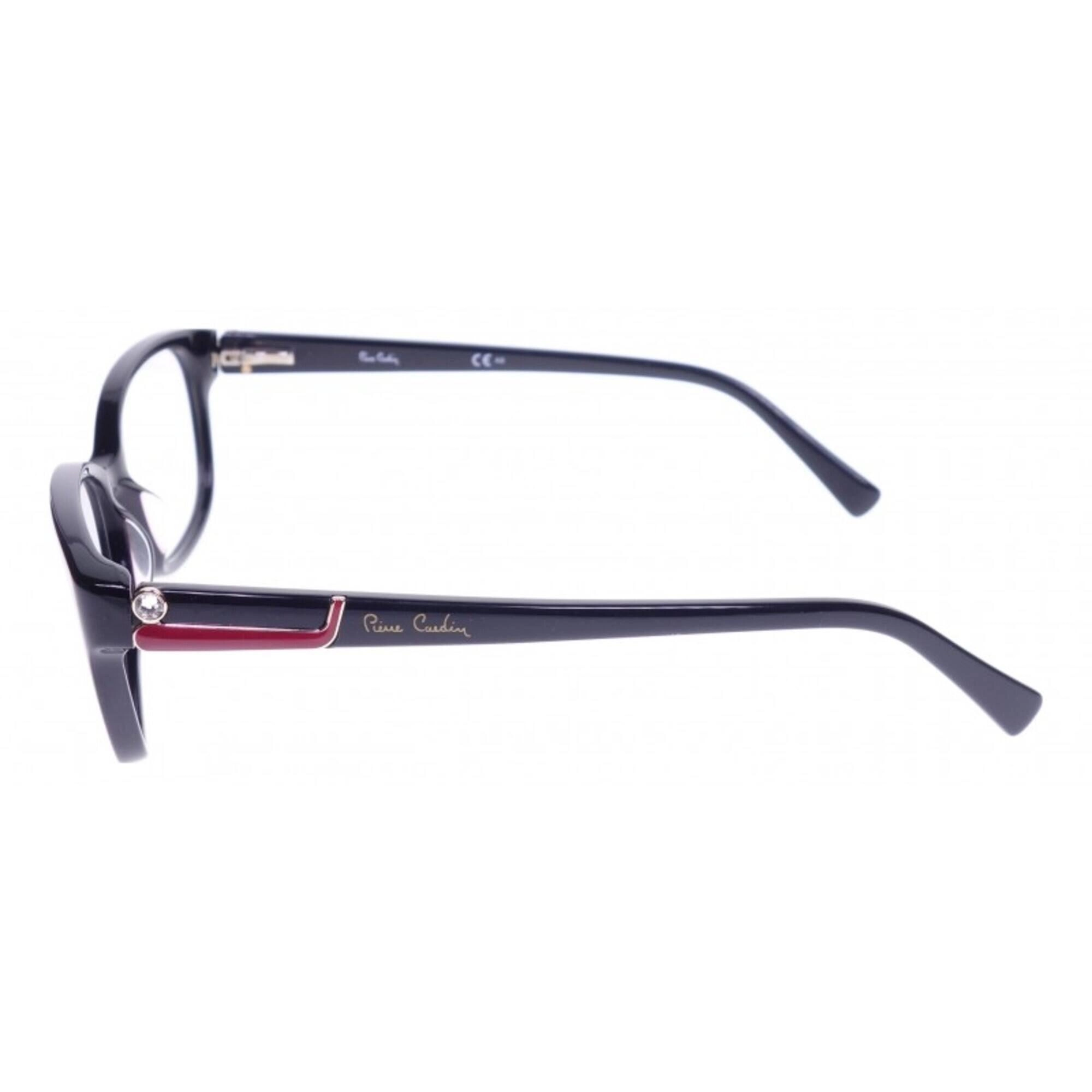 Pierre Cardin Women's Eyeglasses - Full Rim Black Acetate Square Frame | P.C. 8434 807
