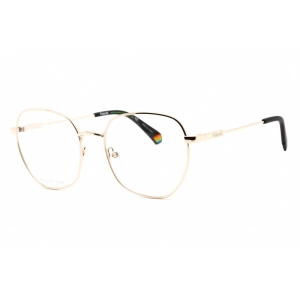 Polaroid Core Women's Eyeglasses - Gold Metal Rectangular Frame | PLD D450 0J5G 00