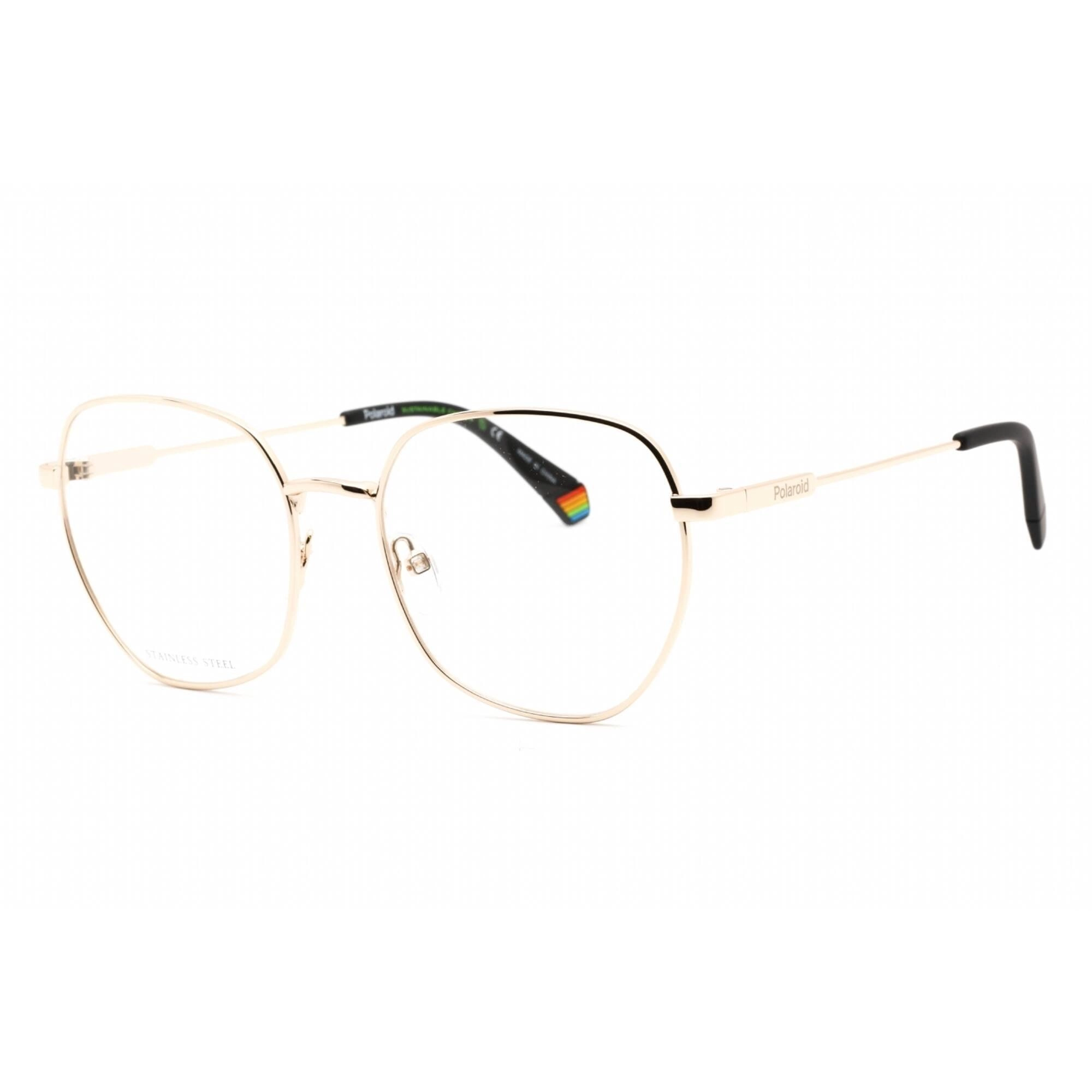 Polaroid Core Women's Eyeglasses - Gold Metal Rectangular Frame | PLD D450 0J5G 00