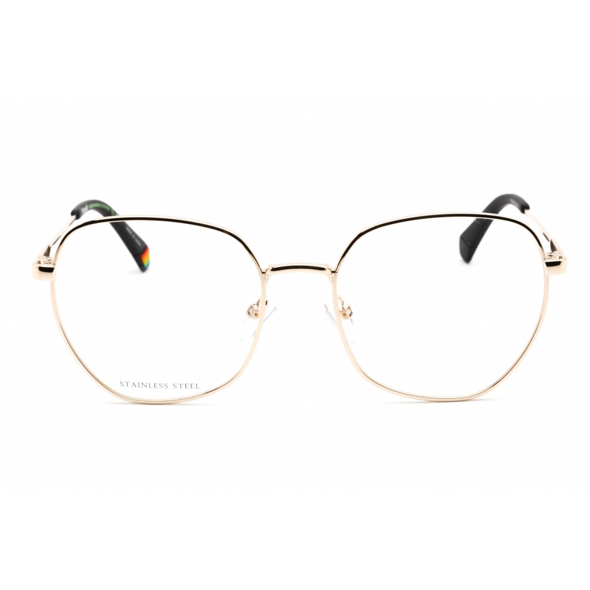 Polaroid Core Women's Eyeglasses - Gold Metal Rectangular Frame | PLD D450 0J5G 00