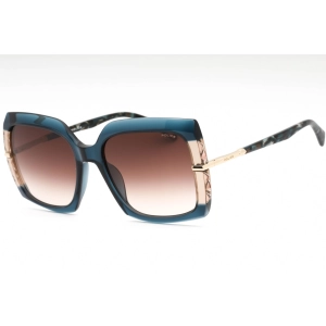 Police Women's Sunglasses - Transparent Blue Plastic Butterfly Frame | SPLG23 0AGQ