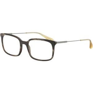 Prada Men's Eyeglasses - Dark Horn Plastic Rectangular Frame | PRADA 0PR16UV C9O1O155