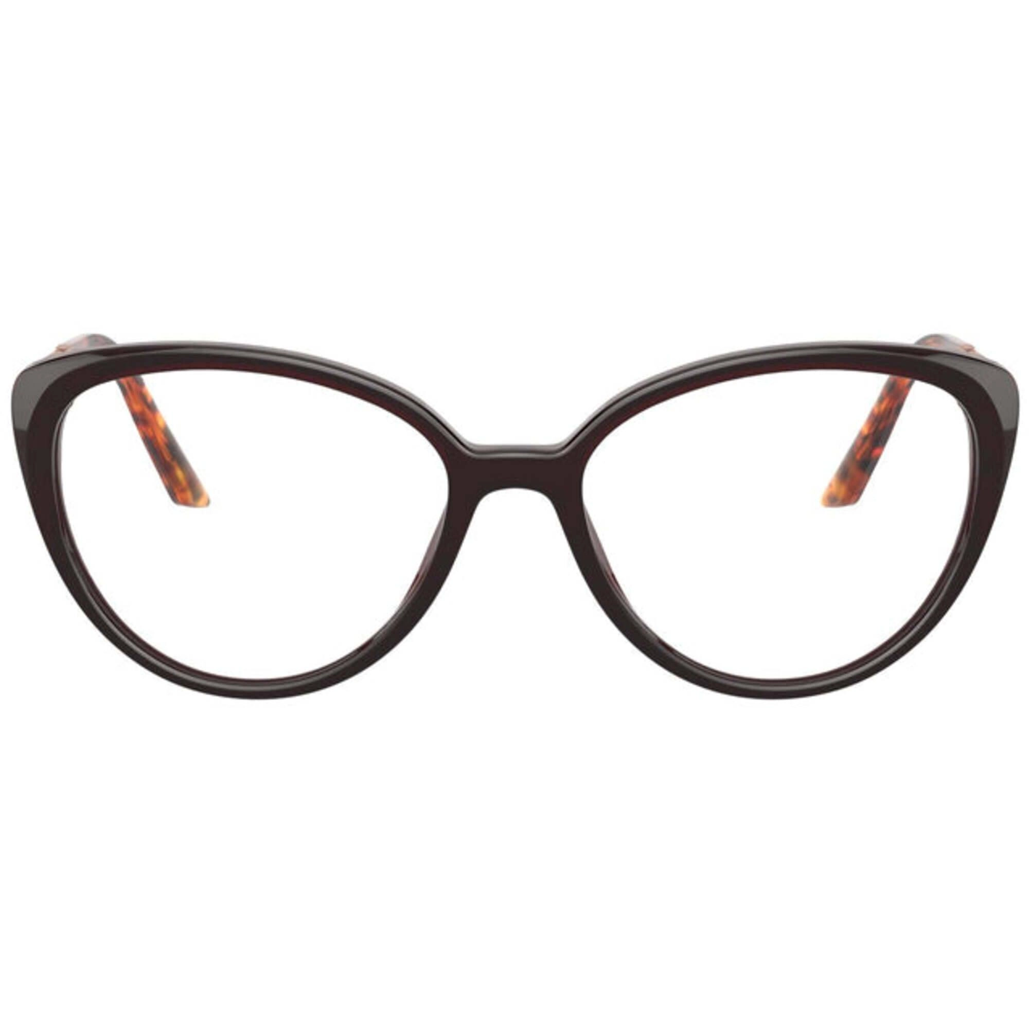 Prada Women's Eyeglasses - Full Rim Bordeaux Plastic Frame | PRADA 0PR 06WV UAN1O151