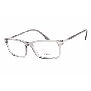 Prada Women's Eyeglasses - Grey Plastic Rectangular Shape Frame | 0PR 03YV 08U1O1