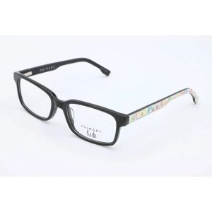 Primary Kid's Eyeglasses - Demo Lens Plastic Rectangular Full Rim Frame | Pk117 Black