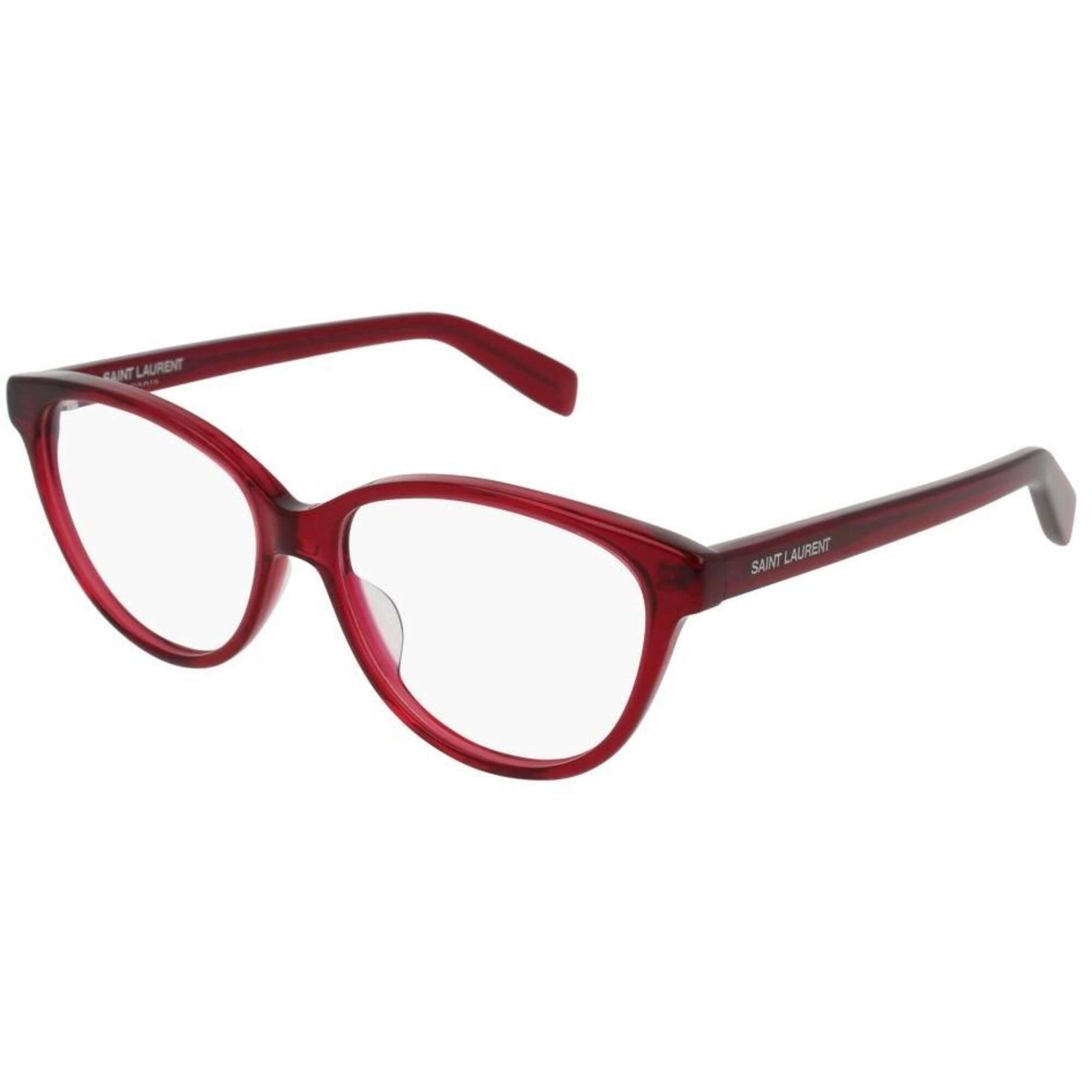 Saint Laurent Women's Eyeglasses - Burgundy Cat Eye Frame | SAINT LAURENT SL171 003