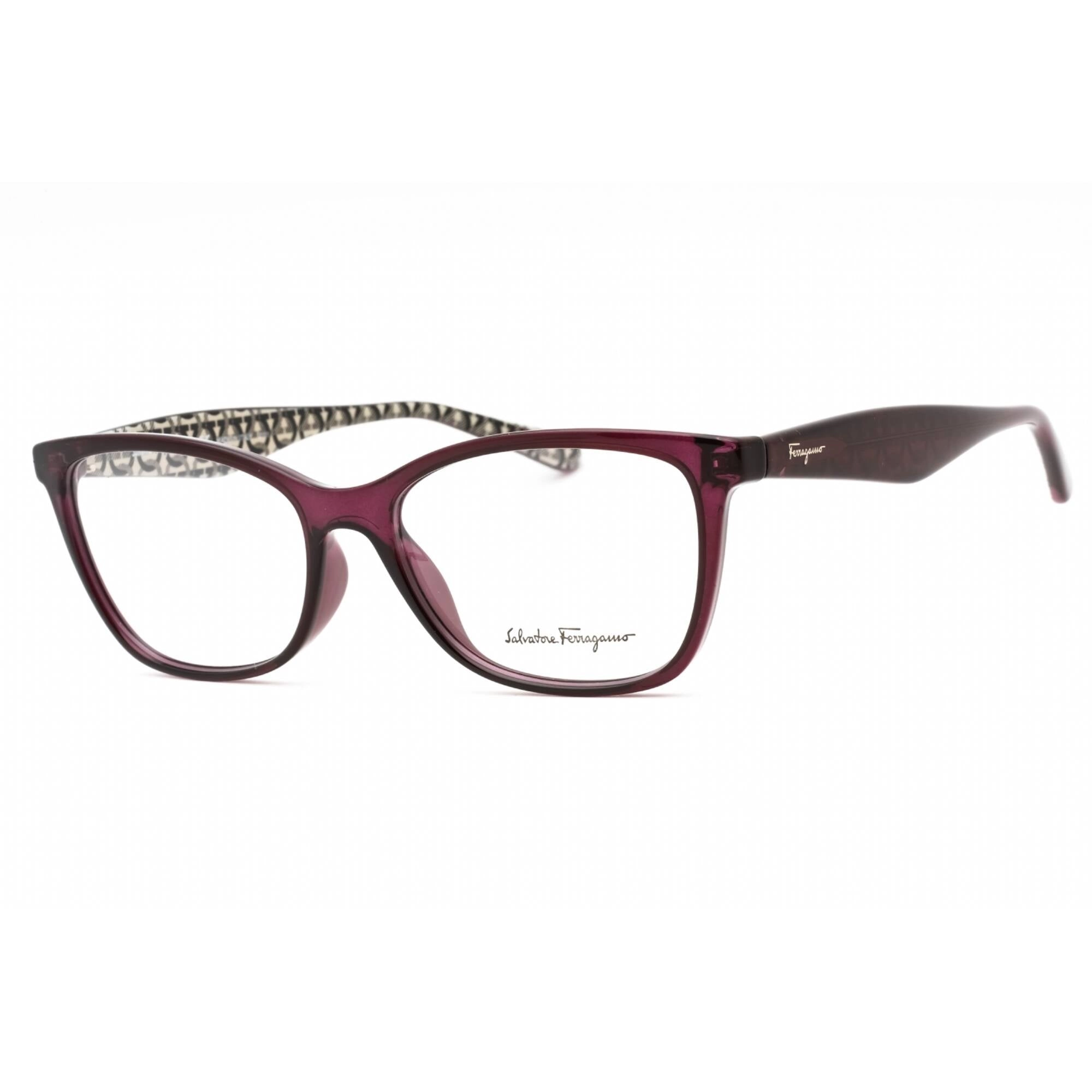 Salvatore Ferragamo Women's Eyeglasses - Crystal Purple Plastic Cat Eye | SF2866 513