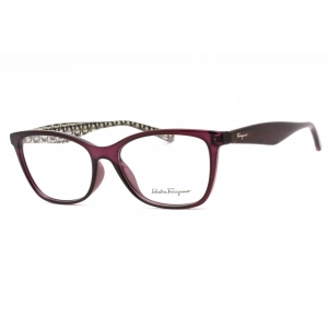 Salvatore Ferragamo Women's Eyeglasses - Crystal Purple Plastic Cat Eye | SF2866 513