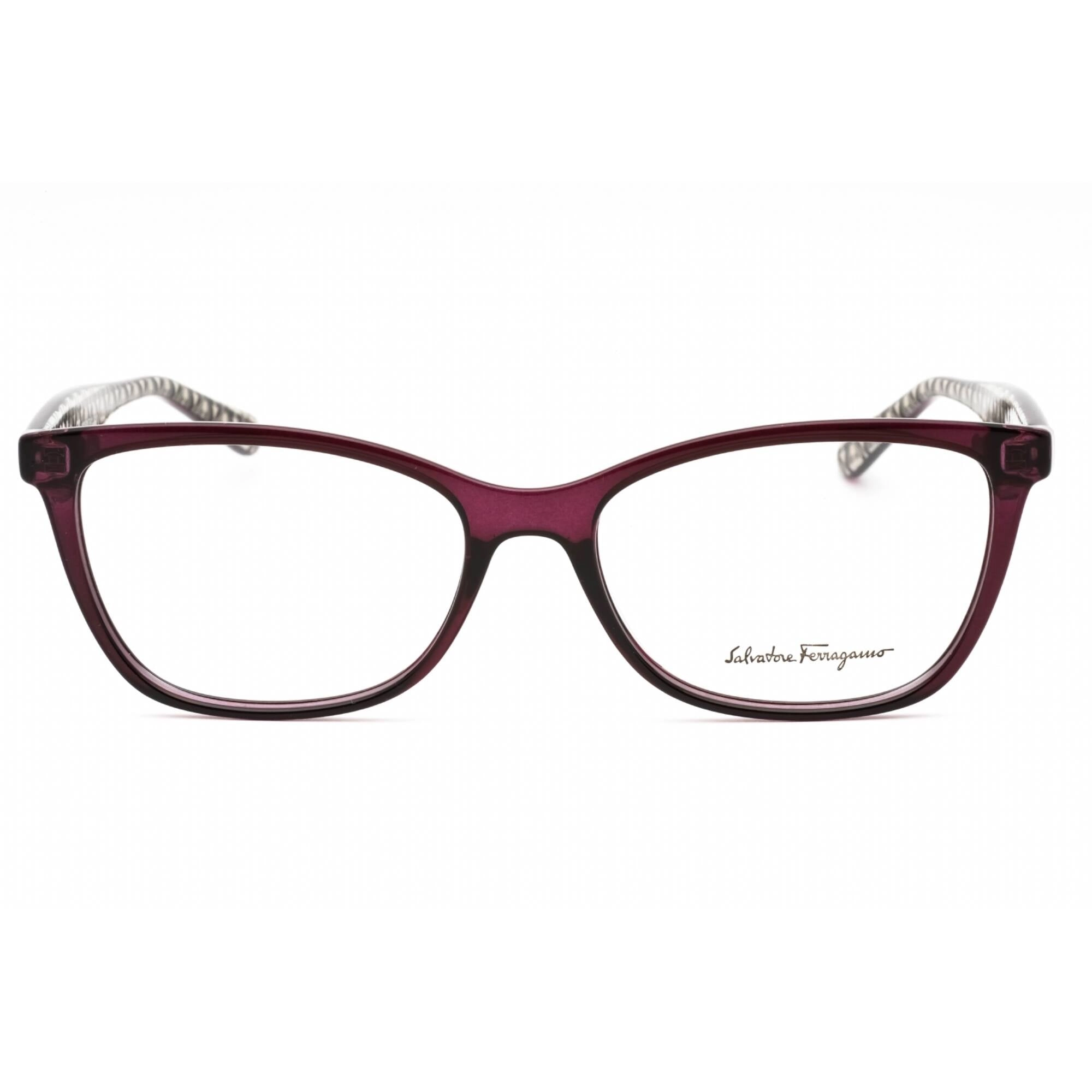 Salvatore Ferragamo Women's Eyeglasses - Crystal Purple Plastic Cat Eye | SF2866 513
