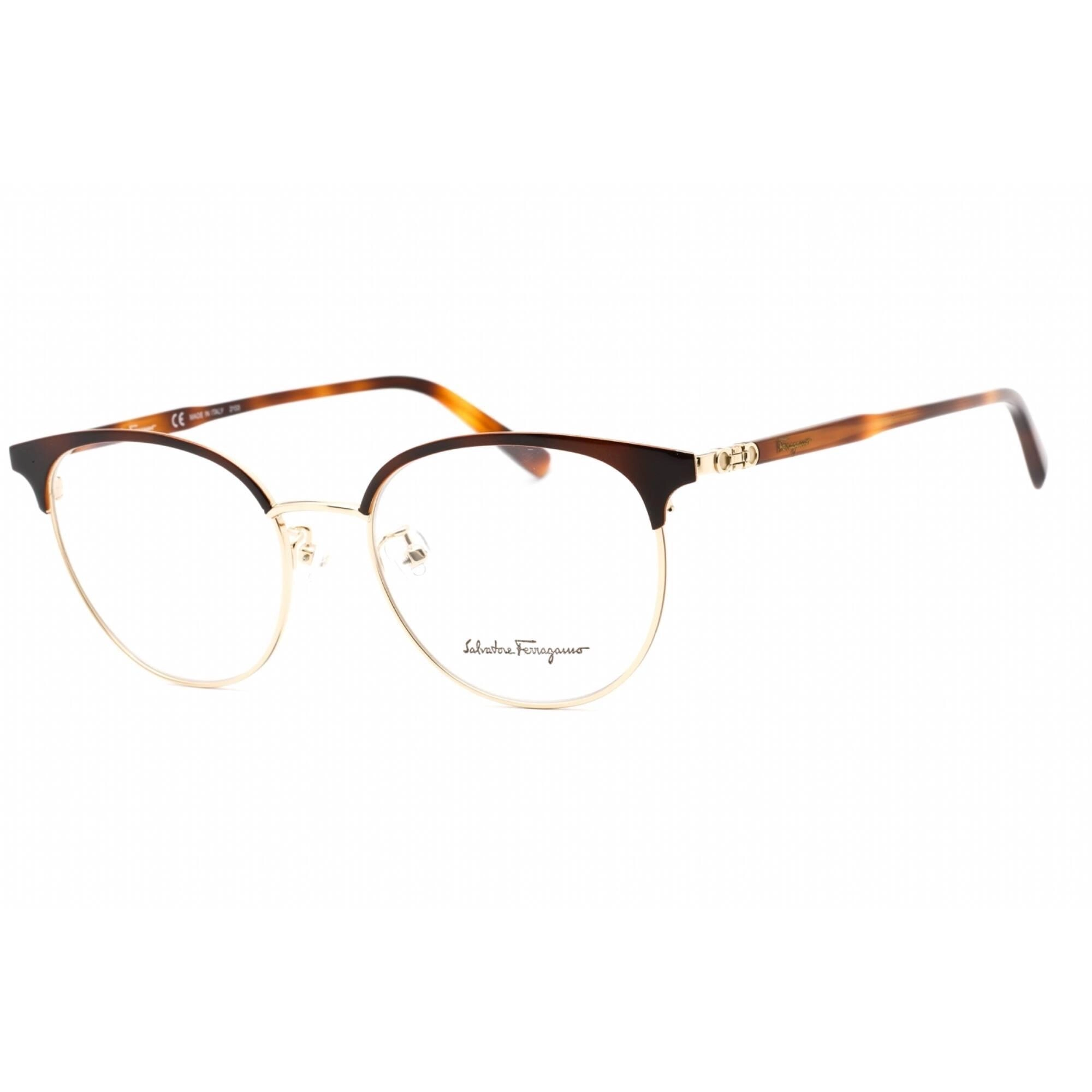 Salvatore Ferragamo Women's Eyeglasses - Gold/Tortoise Full Rim Frame | SF2201 723