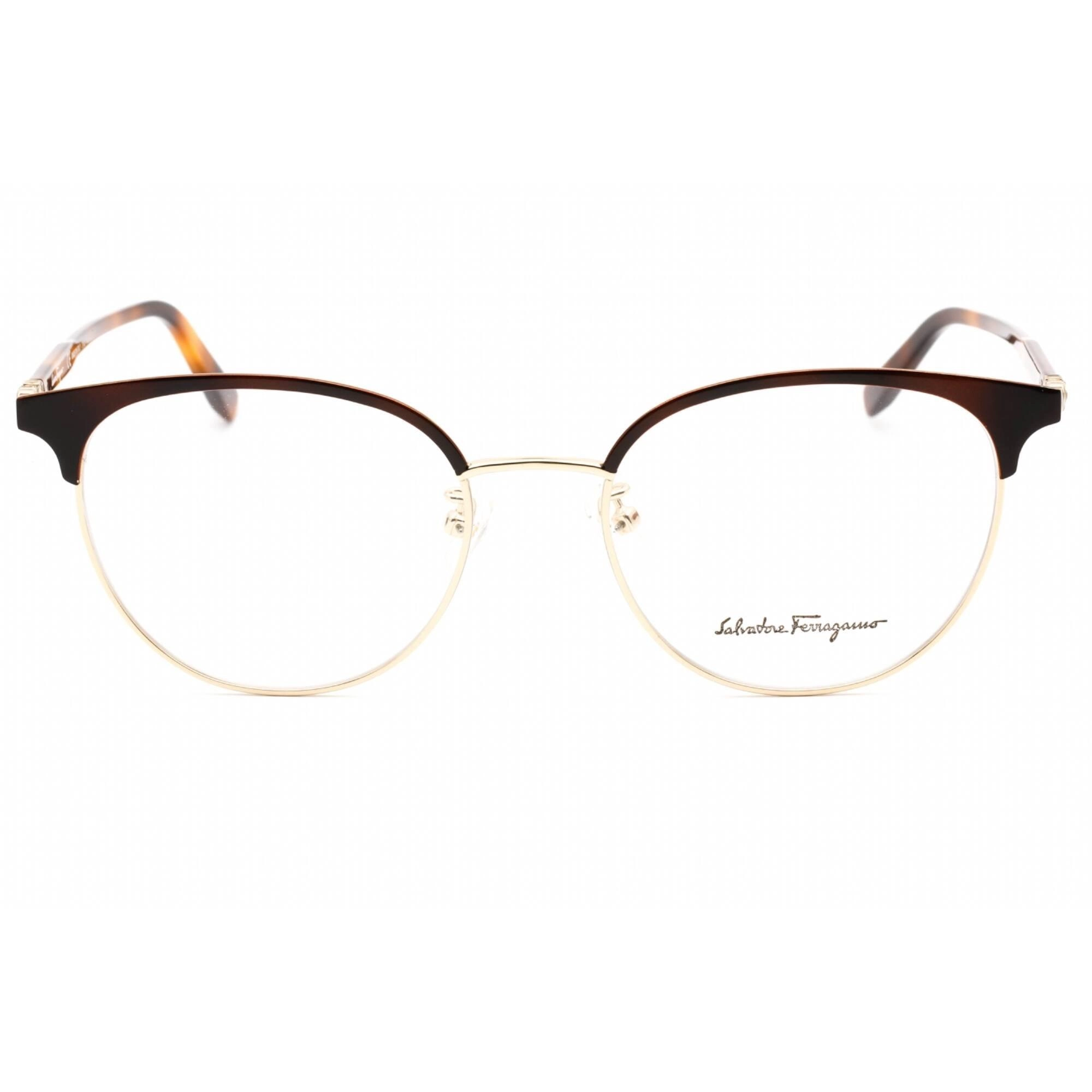 Salvatore Ferragamo Women's Eyeglasses - Gold/Tortoise Full Rim Frame | SF2201 723