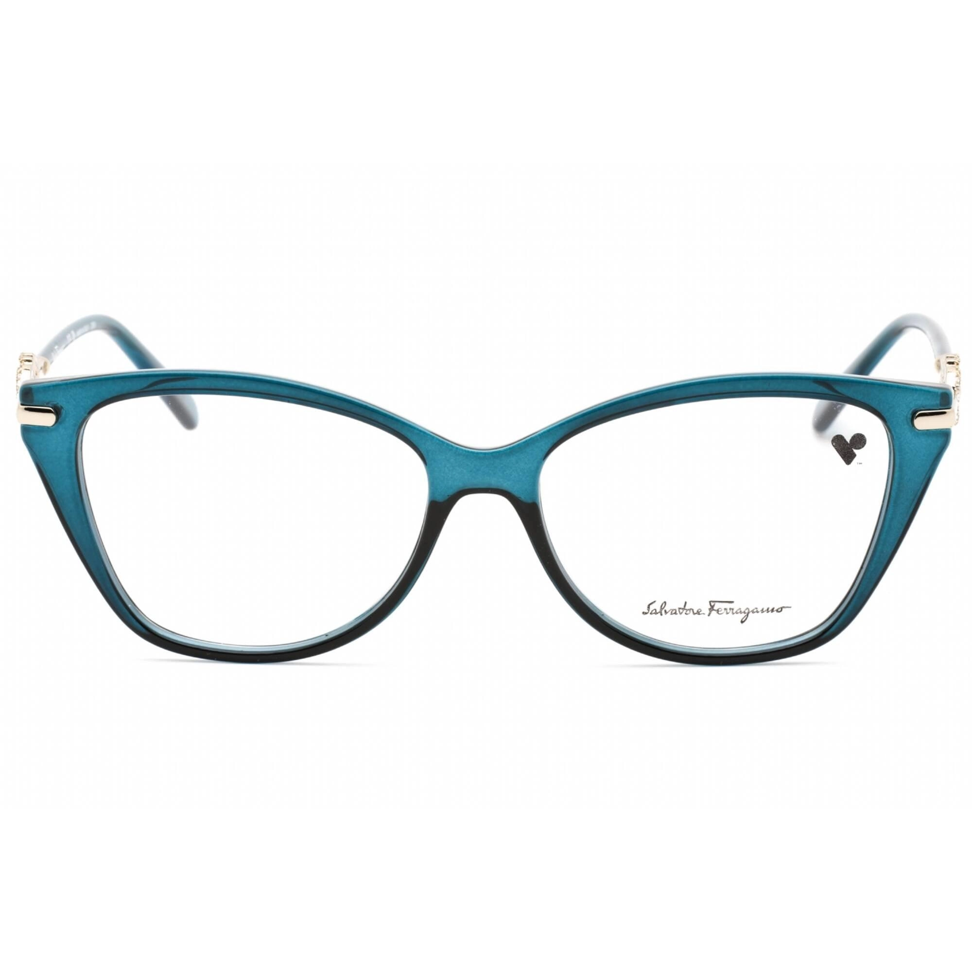 Salvatore Ferragamo Women's Eyeglasses - Transparent Petrol Plastic | SF2937R 432