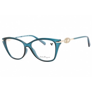 Salvatore Ferragamo Women's Eyeglasses - Transparent Petrol Plastic | SF2937R 432