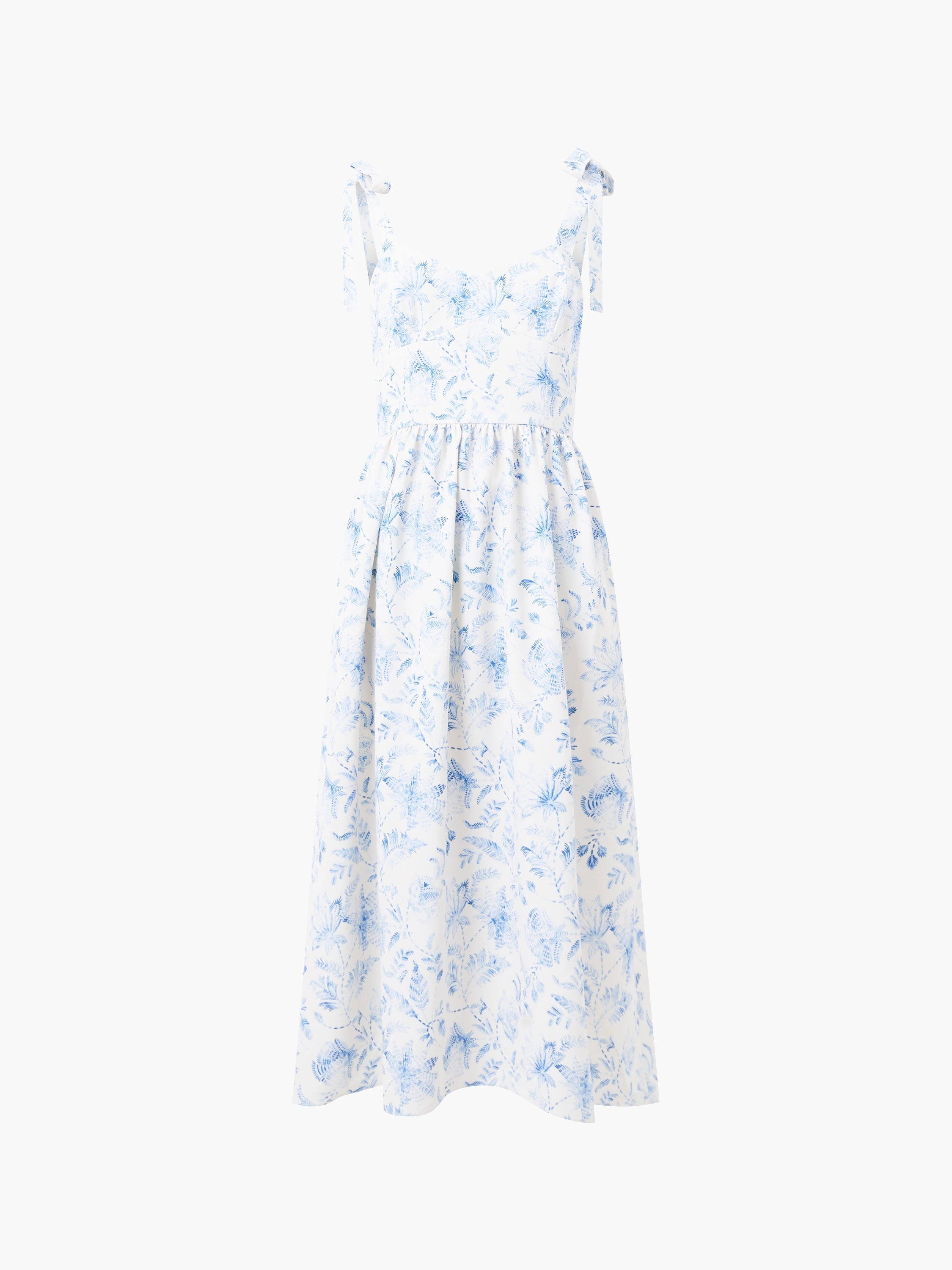 Serenity Dale Crepe Midi Dress