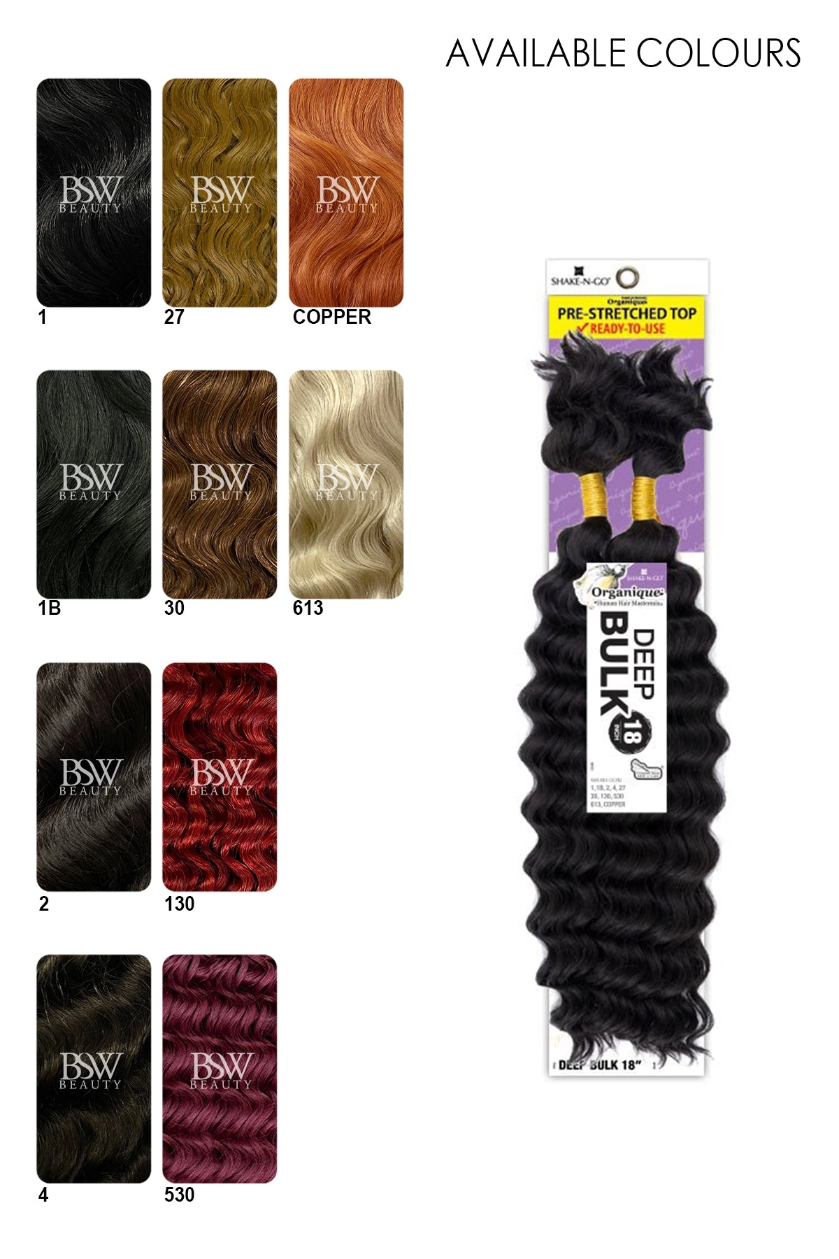 SHAKE N GO ORGANIQUE - DEEP BULK 18"