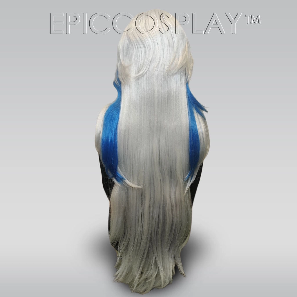 Signature - Silver and Royal Blue Multi Layer Wig