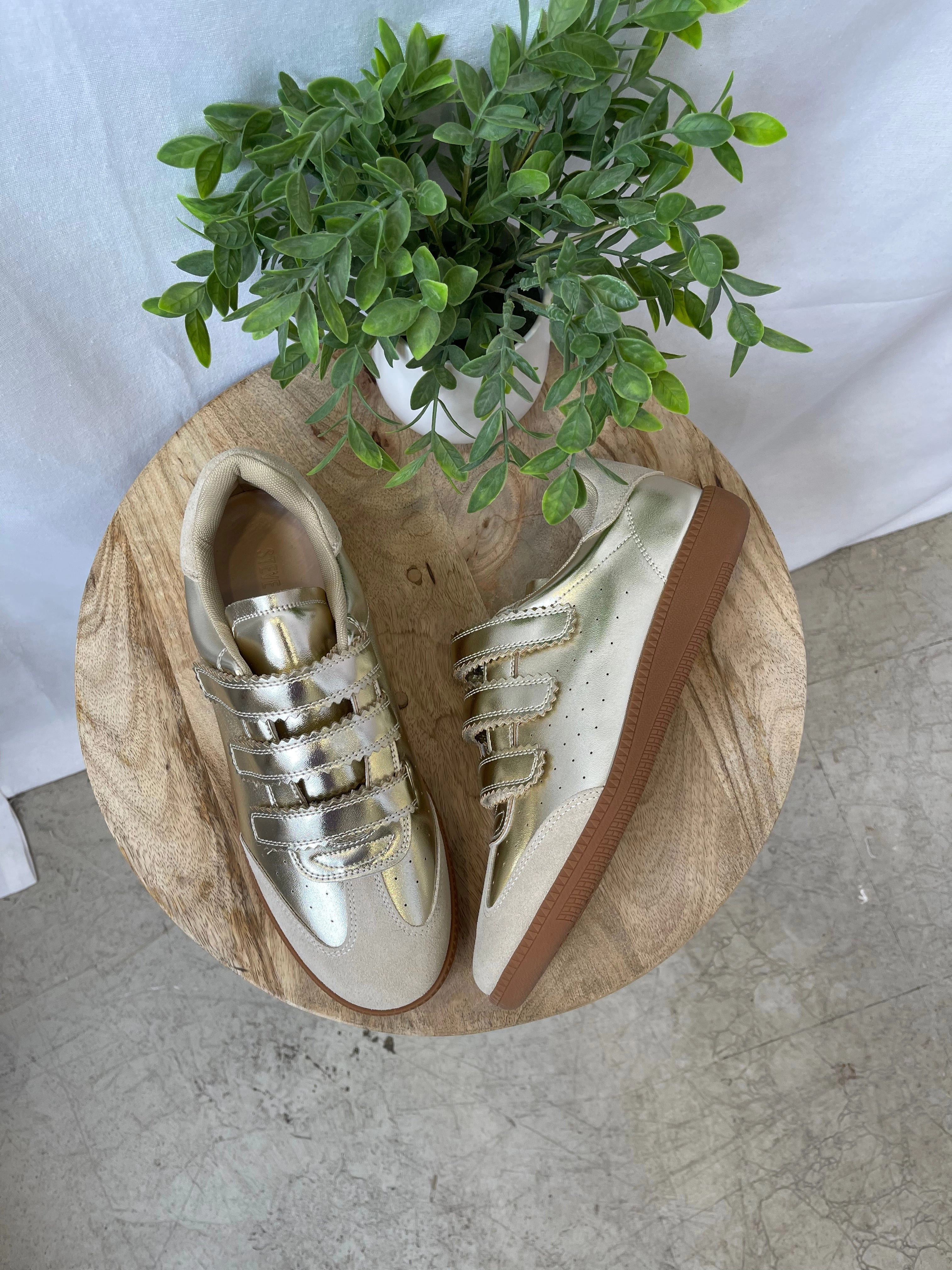 Steve Madden Momentum Gold Sneaker