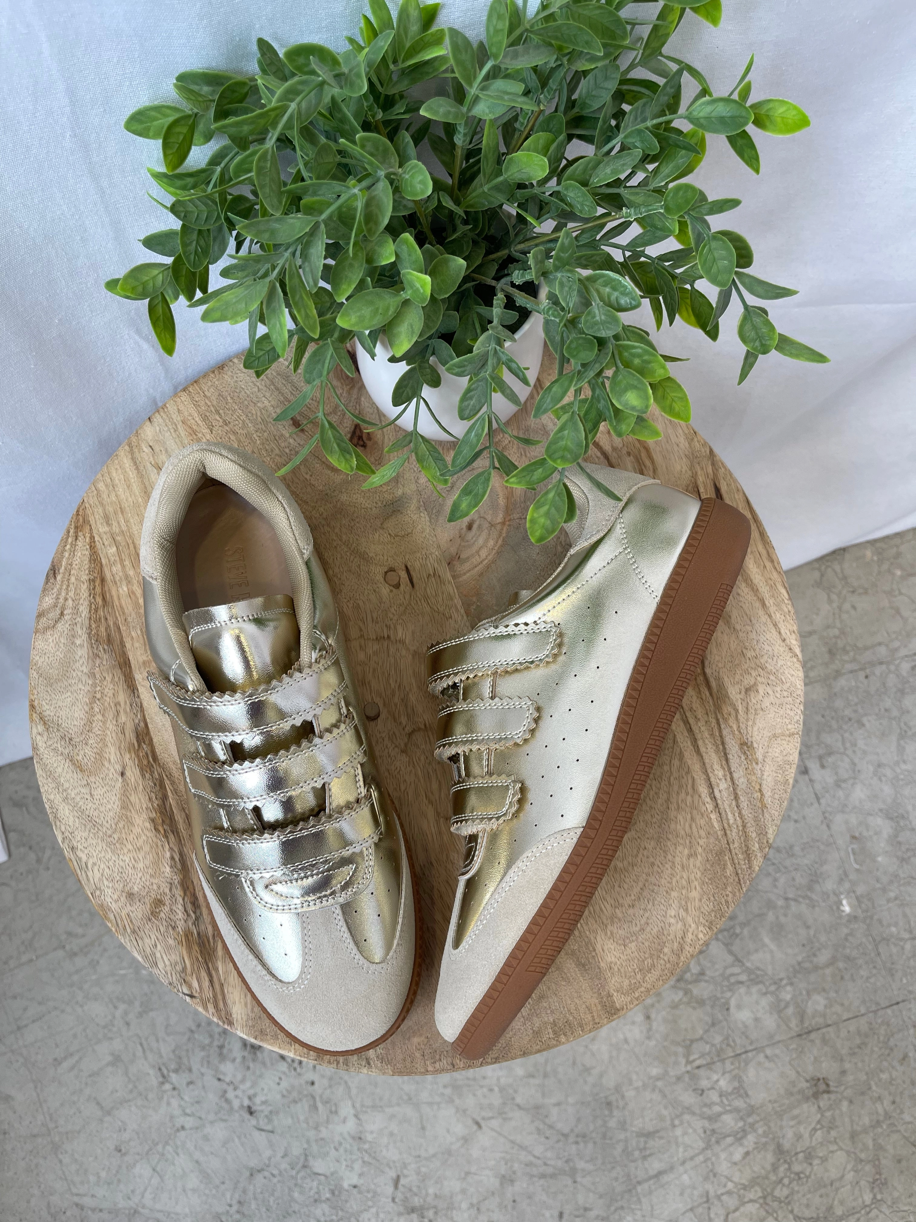 Steve Madden Momentum Gold Sneaker