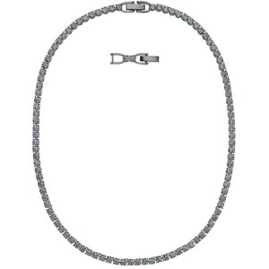 Swarovski Women's Necklace - Tennis Deluxe Black Crystals Rhodium Plated | 5517113