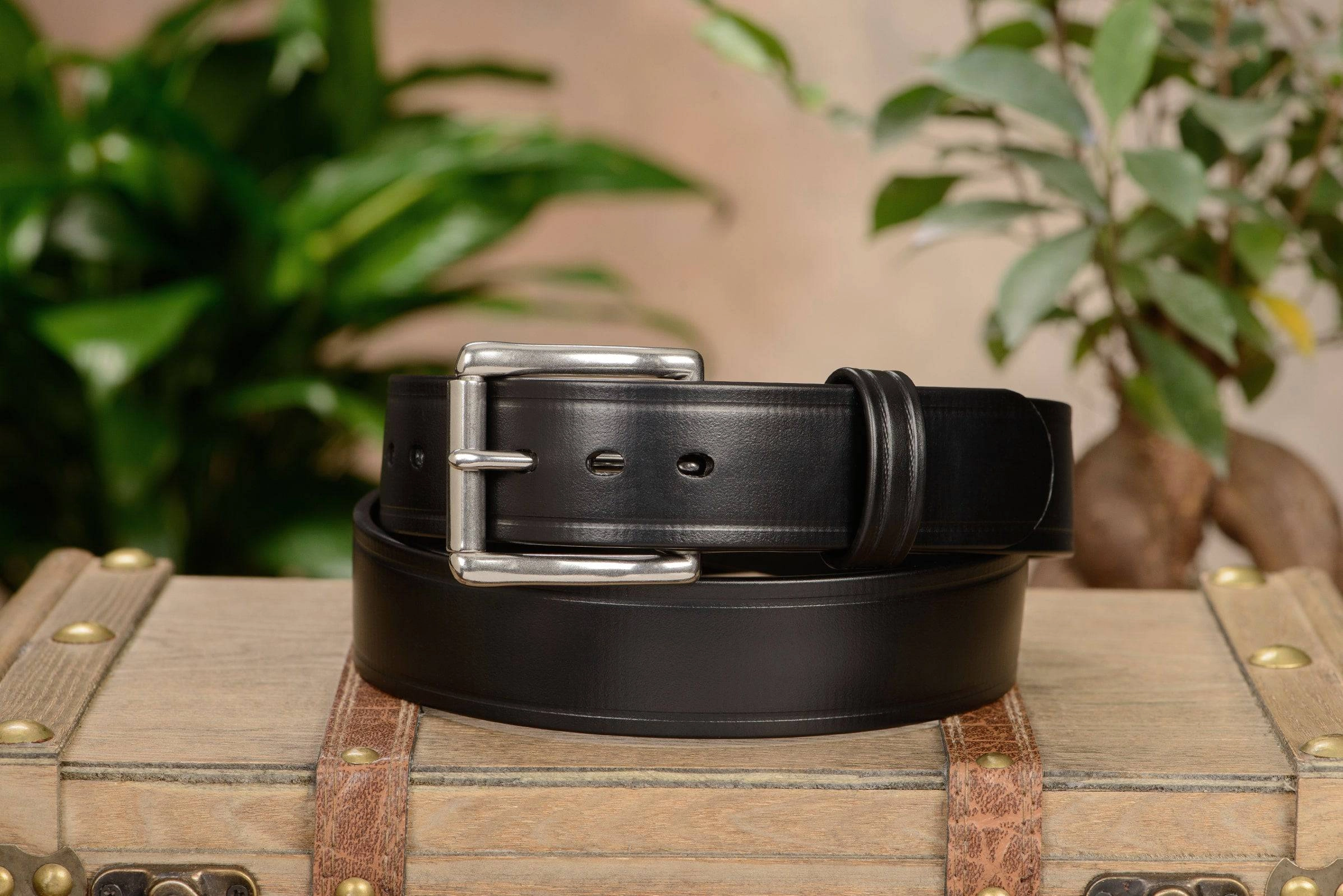 The Hercules Belt™ -  Black Max Thick With Stainless Buckle 1.50" (H500BK)
