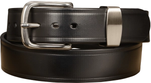 The Hercules Belt™ - Black Max Thick With Stainless Rounded Buckle And Keeper 1.50" (H530BK)