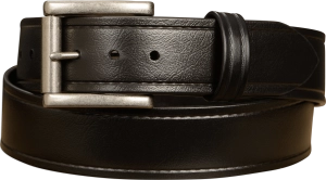 The Hercules Belt™ -  Black With Antique Nickel Roller Buckle 1.50" (H150)