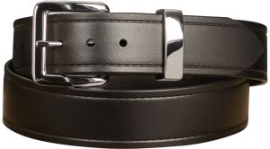 The Hercules Belt™ -  Black With Chrome Buckle And Keeper 1.50" (H300)